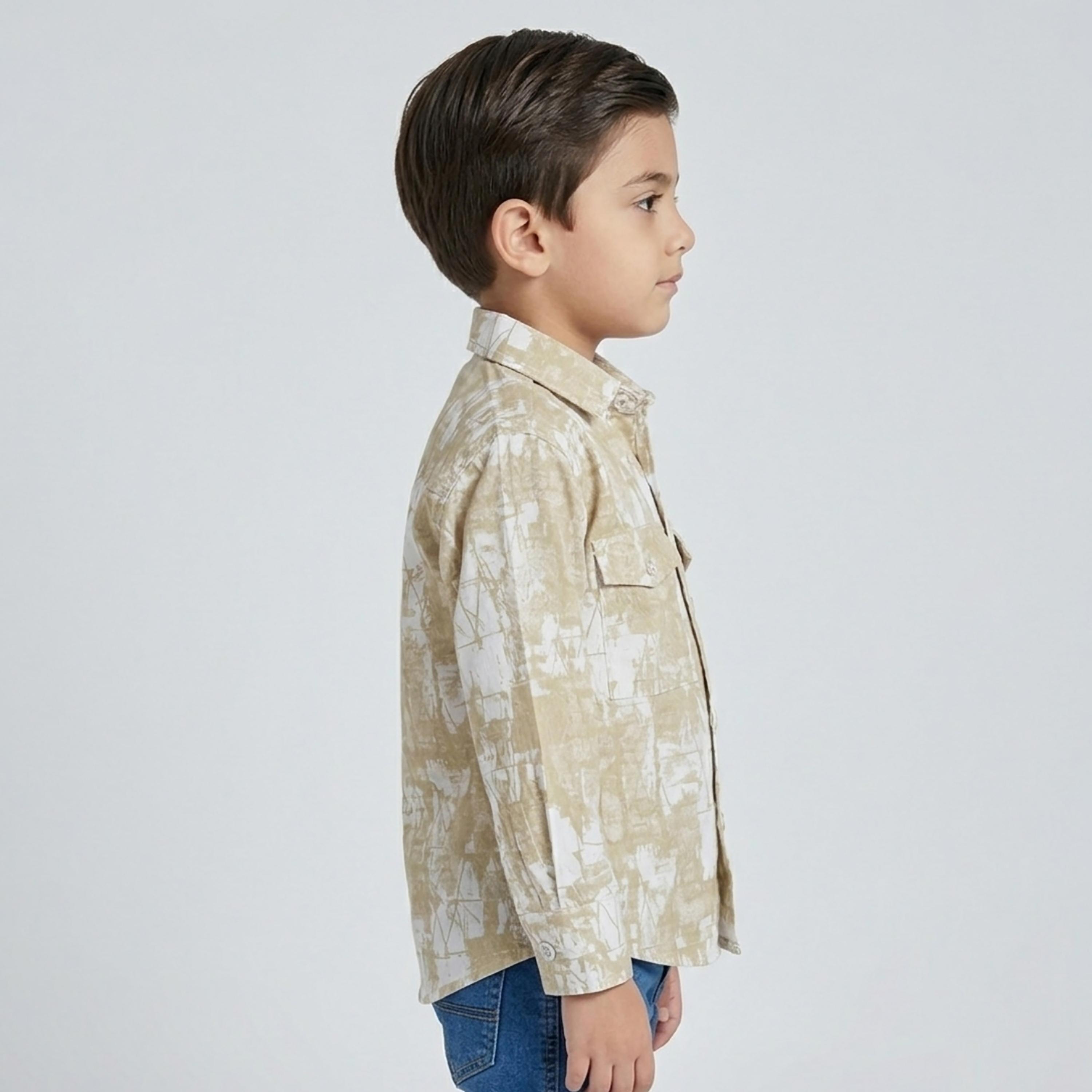 Babyqlo Abstract Long Sleeves Casual Shirt-boys-clothing-shirts-image-2