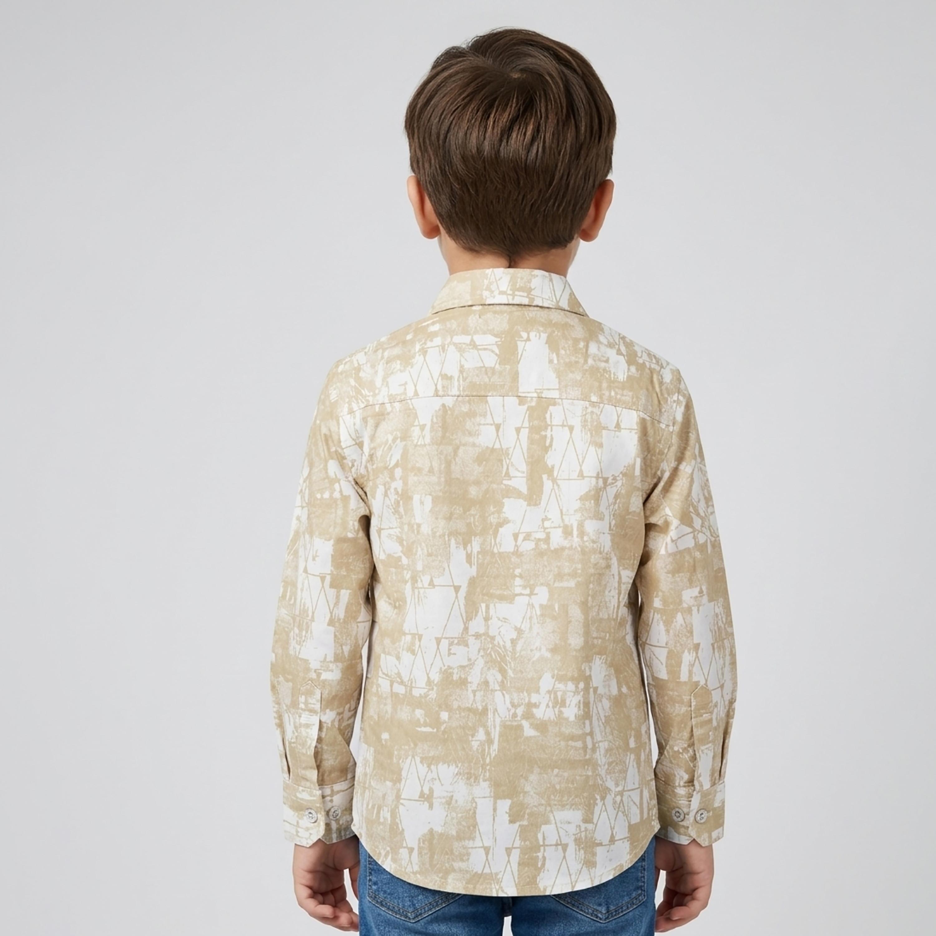 Babyqlo Abstract Long Sleeves Casual Shirt-boys-clothing-shirts-image-3
