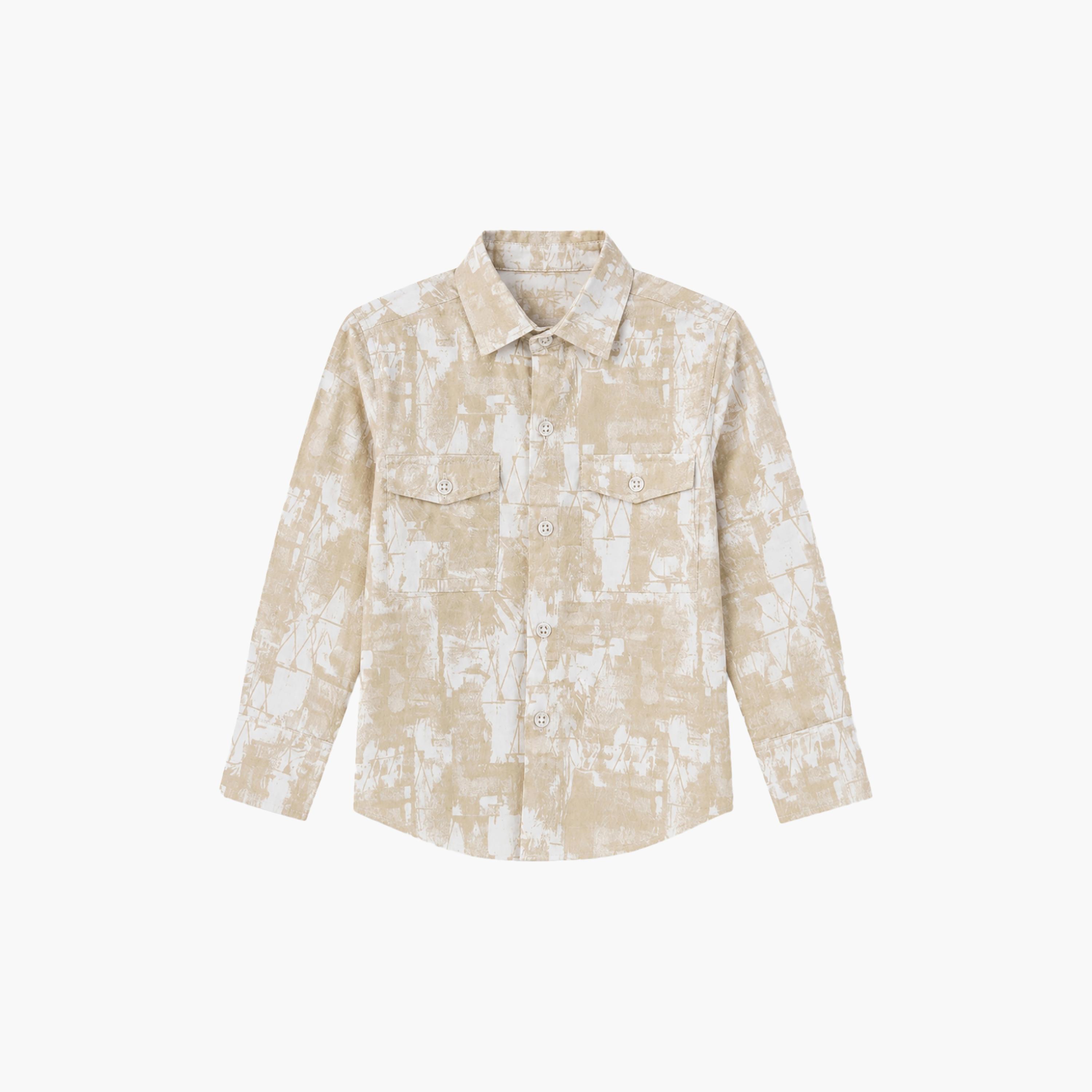 Babyqlo Abstract Long Sleeves Casual Shirt-boys-clothing-shirts-image-6