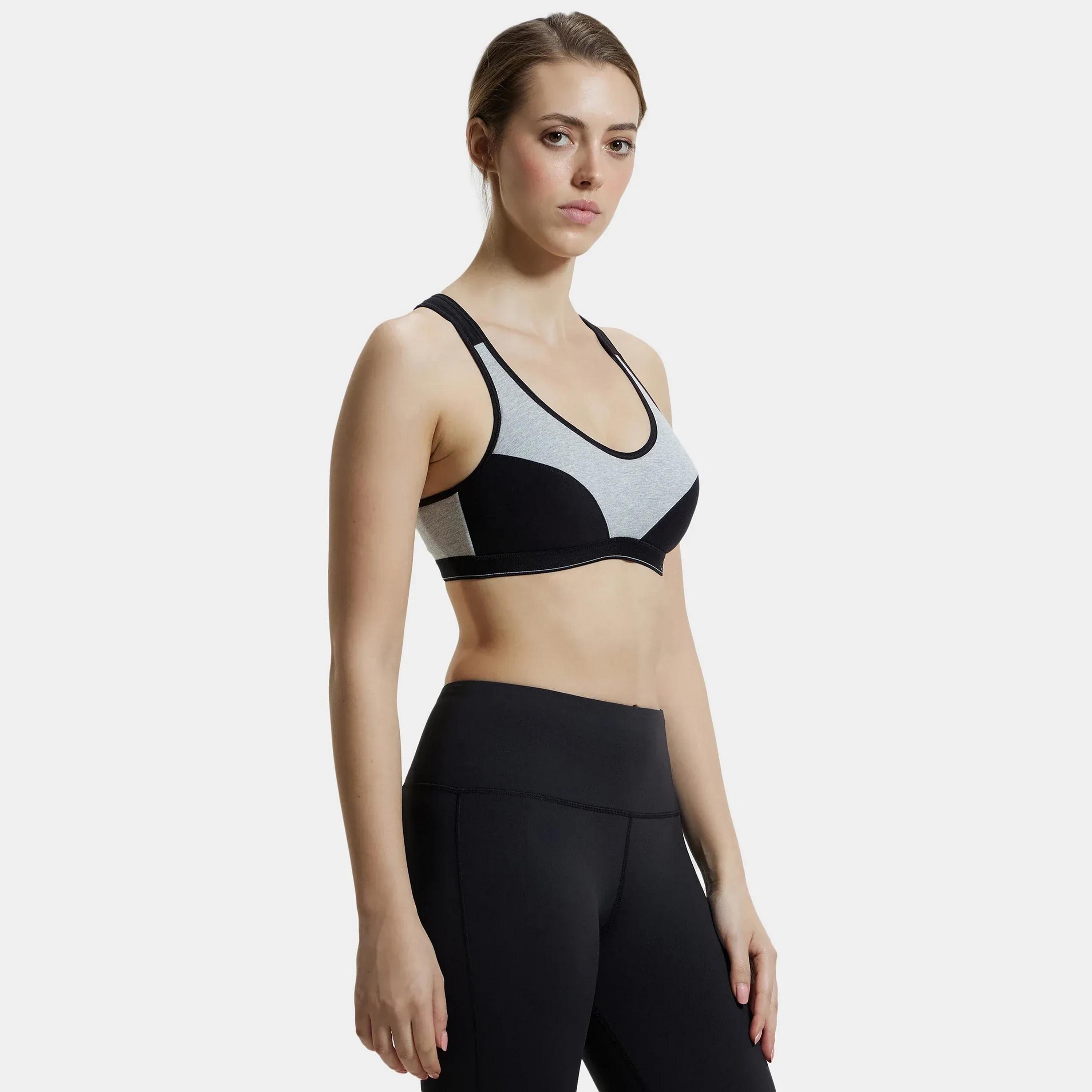 حمالة صدر رياضية نسائية ملونة غير مبطنة بدون أسلاك من جوكي-women-clothing-sportswearandactivewear-sportsbras-image-4