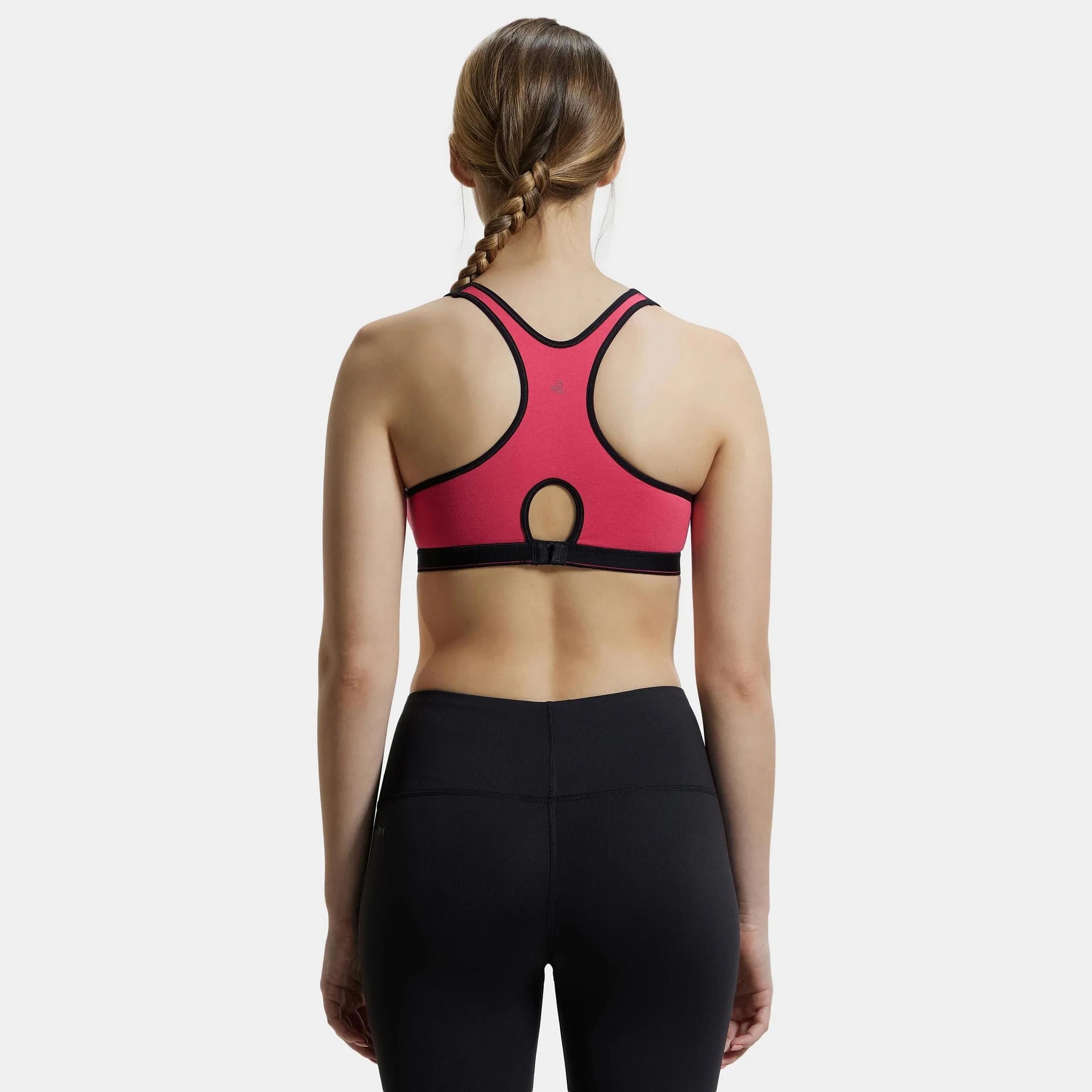 حمالة صدر رياضية نسائية ملونة غير مبطنة بدون أسلاك من جوكي-women-clothing-sportswearandactivewear-sportsbras-image-7