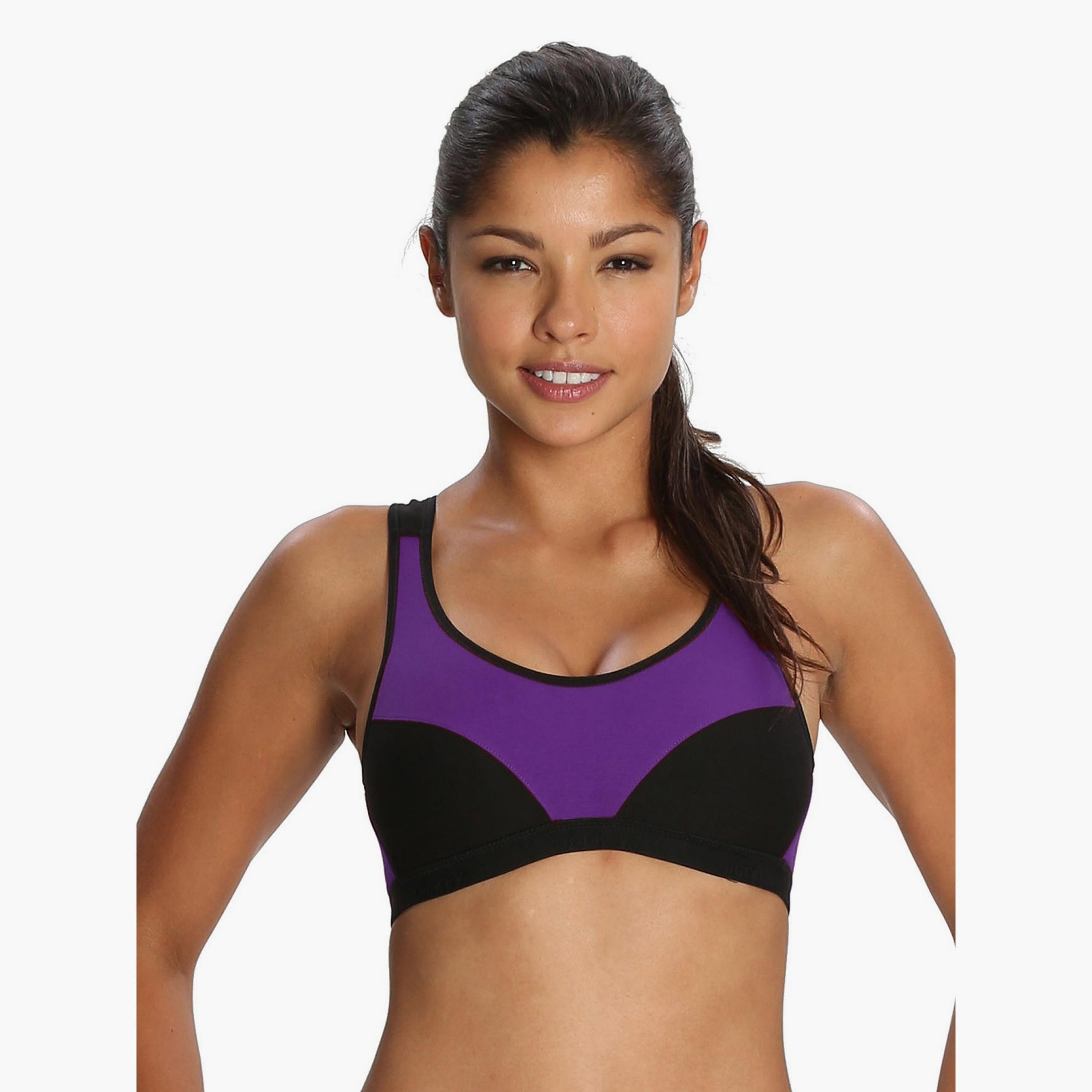 حمالة صدر رياضية نسائية ملونة غير مبطنة بدون أسلاك من جوكي-women-clothing-sportswearandactivewear-sportsbras-image-11