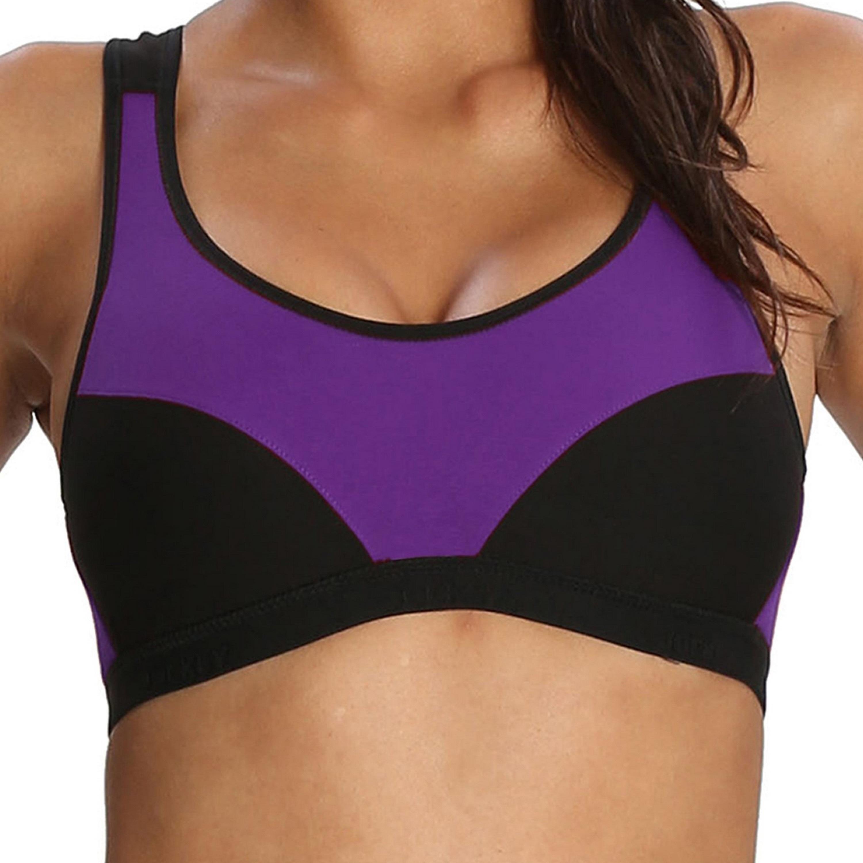 حمالة صدر رياضية نسائية ملونة غير مبطنة بدون أسلاك من جوكي-women-clothing-sportswearandactivewear-sportsbras-image-14