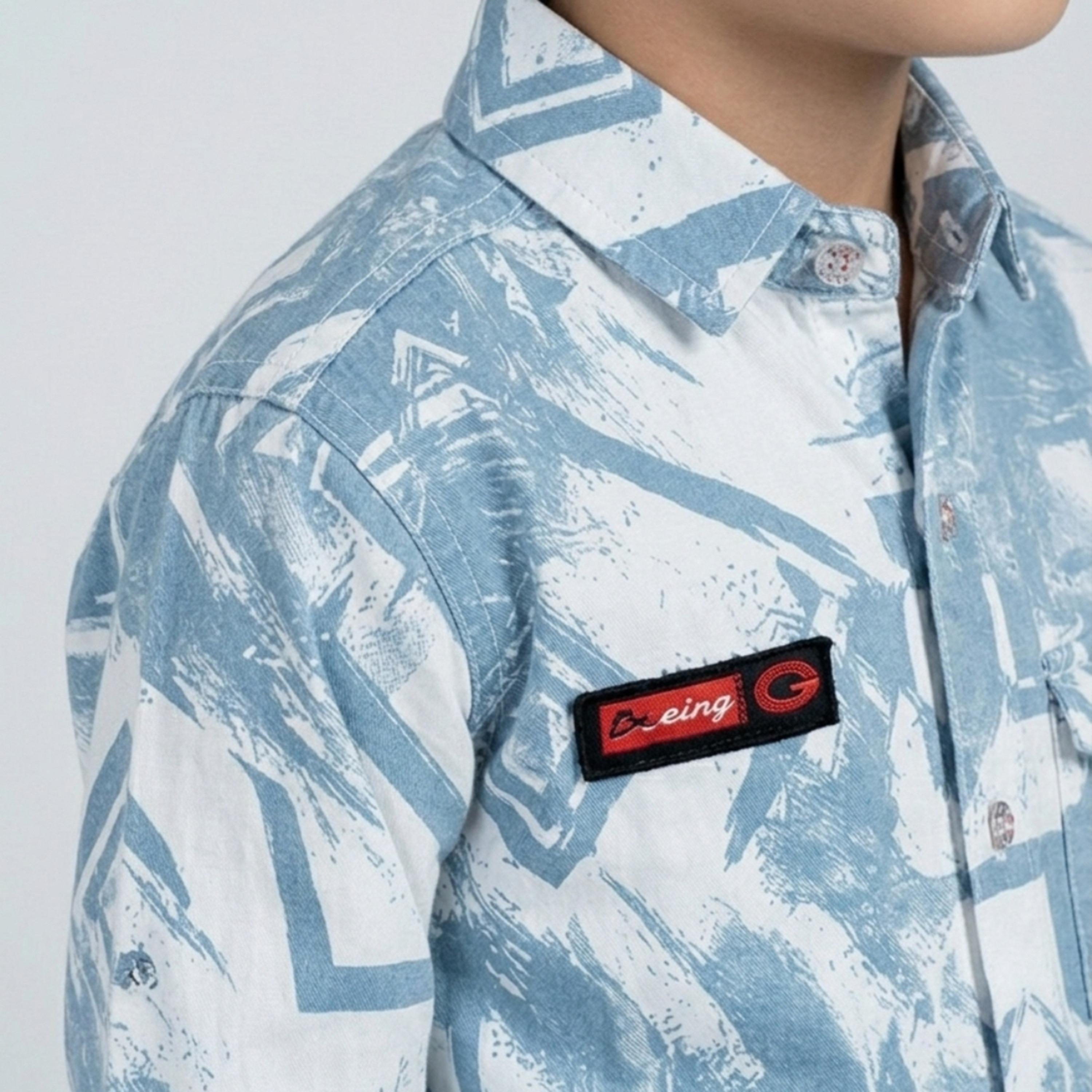 Babyqlo Abstract Long Sleeves Casual Shirt-boys-clothing-shirts-image-5