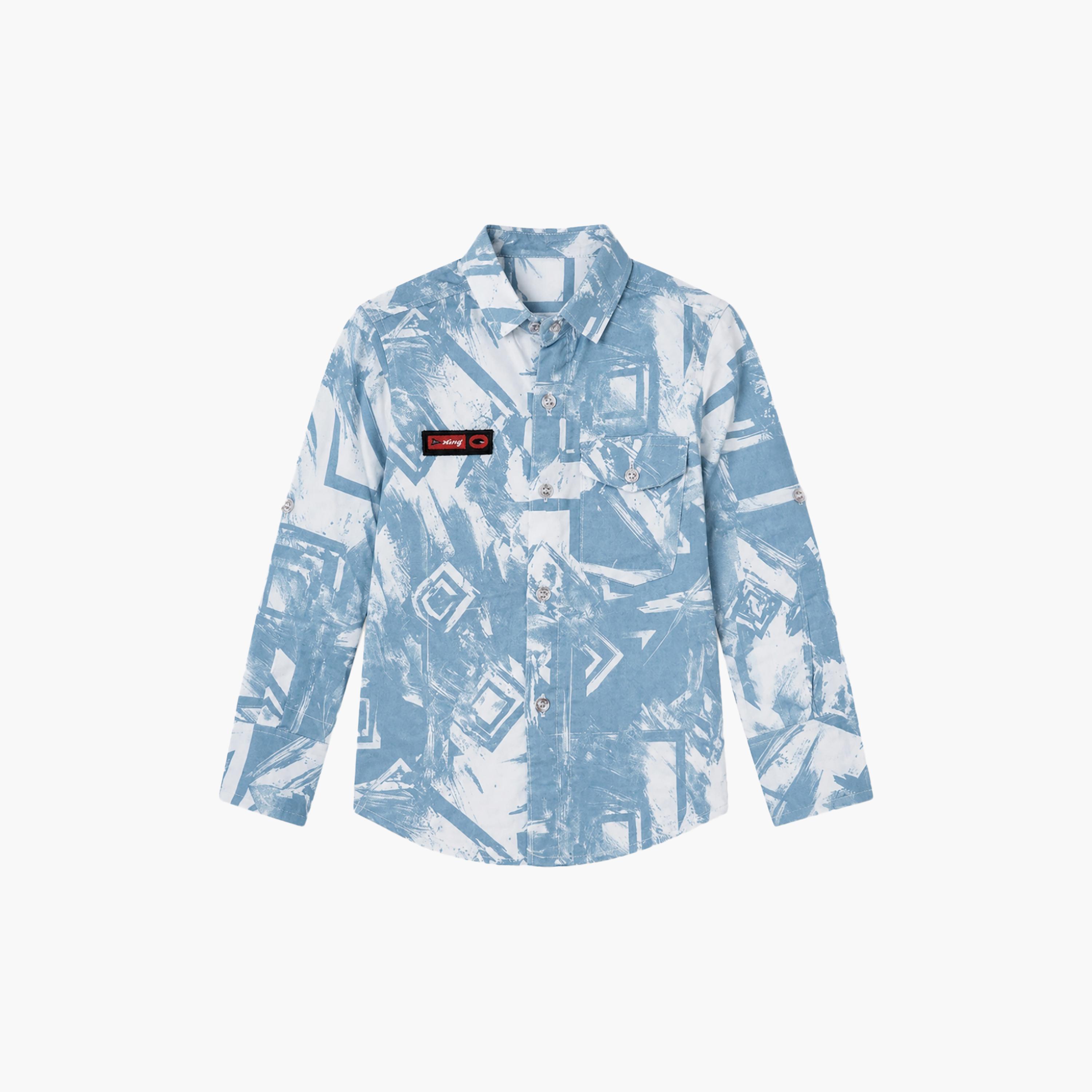 Babyqlo Abstract Long Sleeves Casual Shirt-boys-clothing-shirts-image-6
