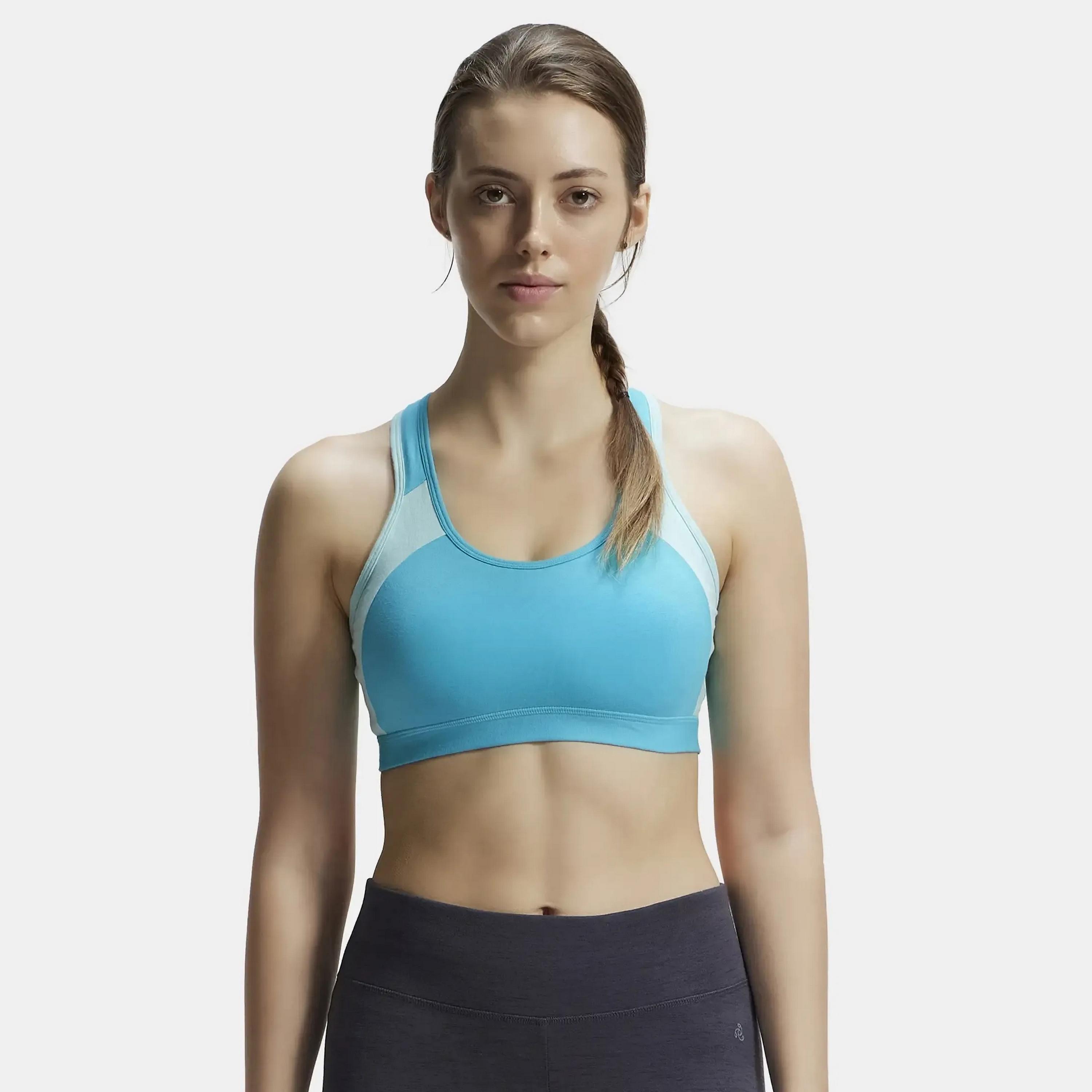حمالة صدر رياضية نسائية ملونة غير مبطنة بدون أسلاك من جوكي-women-clothing-sportswearandactivewear-sportsbras-image-1