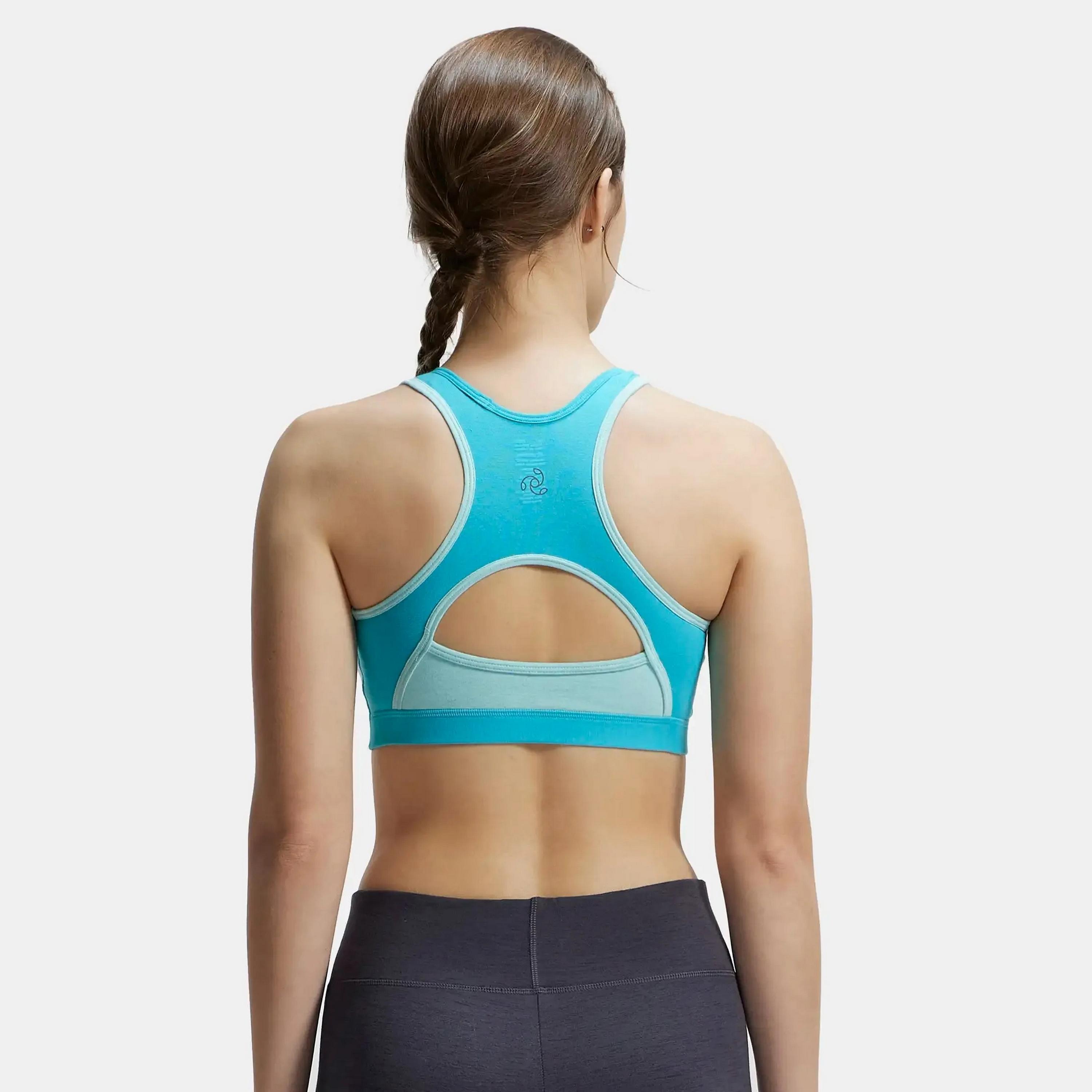 حمالة صدر رياضية نسائية ملونة غير مبطنة بدون أسلاك من جوكي-women-clothing-sportswearandactivewear-sportsbras-image-2