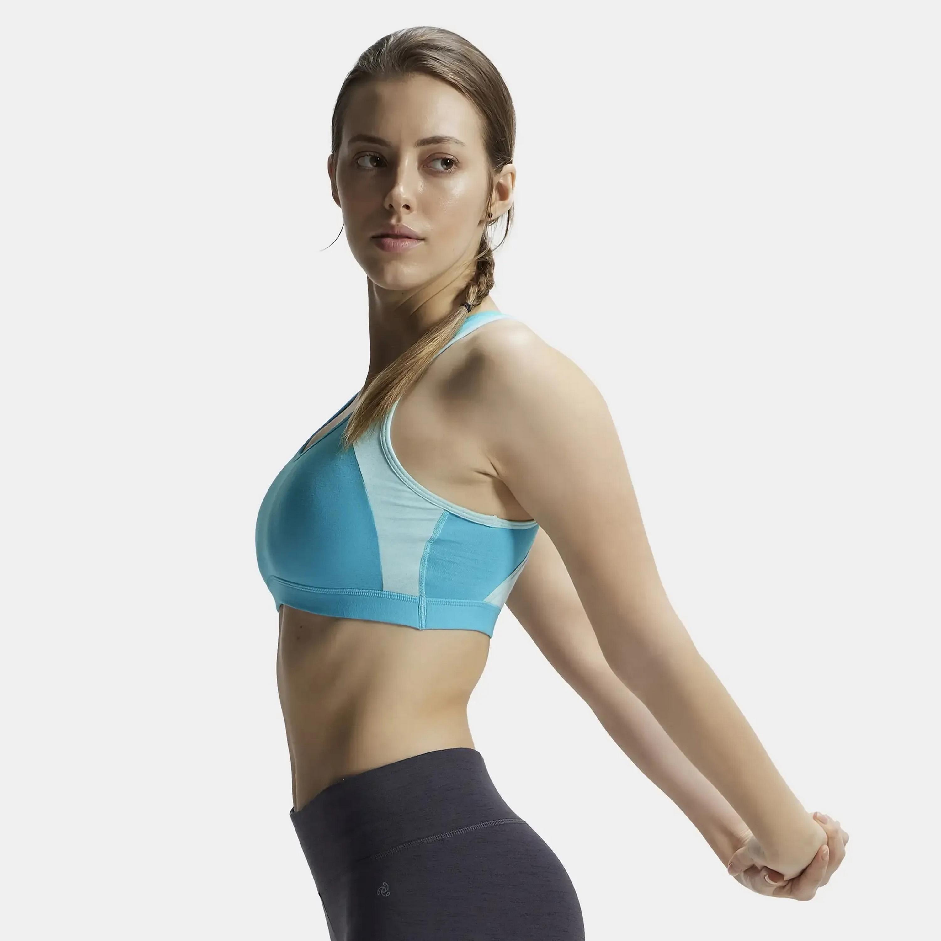 حمالة صدر رياضية نسائية ملونة غير مبطنة بدون أسلاك من جوكي-women-clothing-sportswearandactivewear-sportsbras-image-4