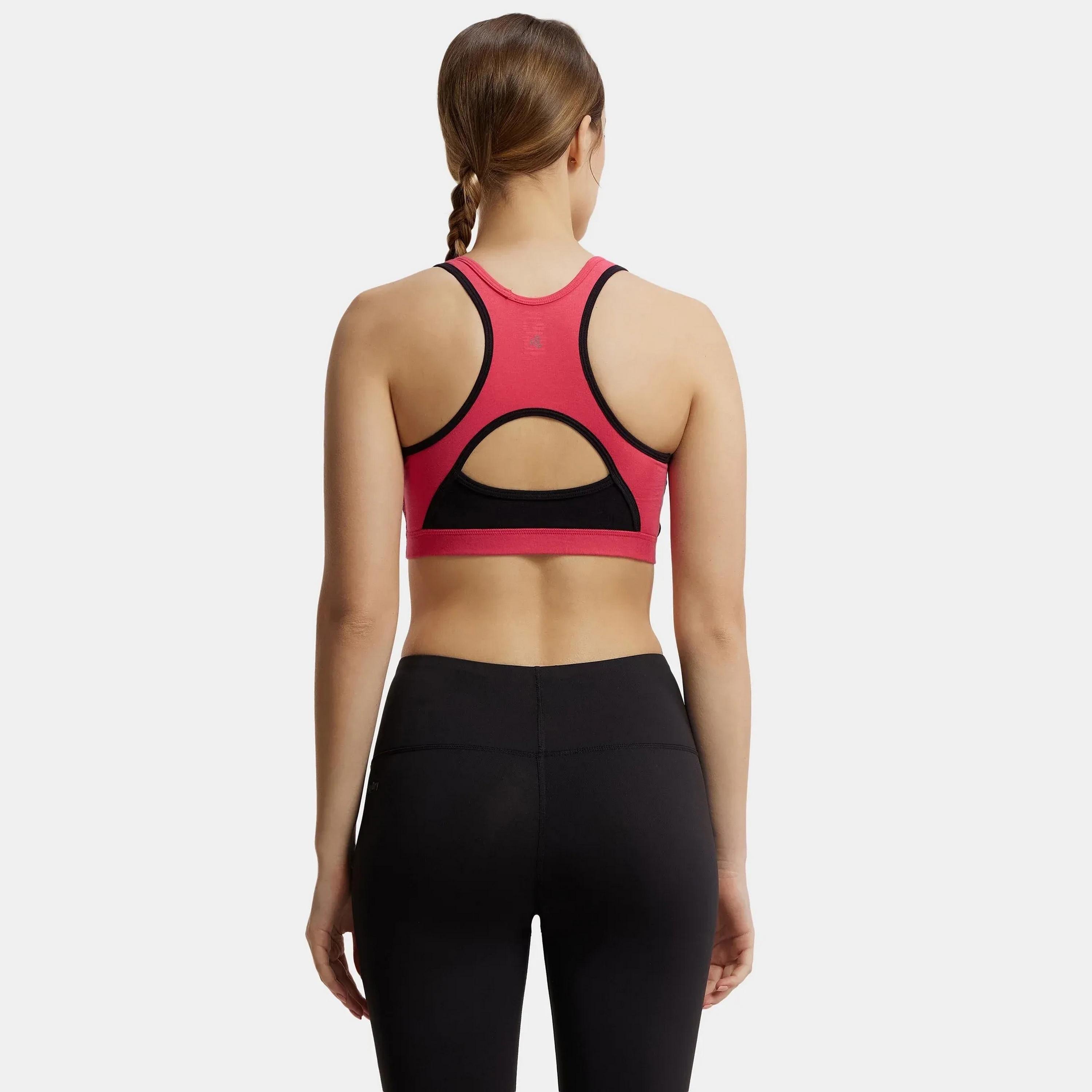 حمالة صدر رياضية نسائية ملونة غير مبطنة بدون أسلاك من جوكي-women-clothing-sportswearandactivewear-sportsbras-image-7