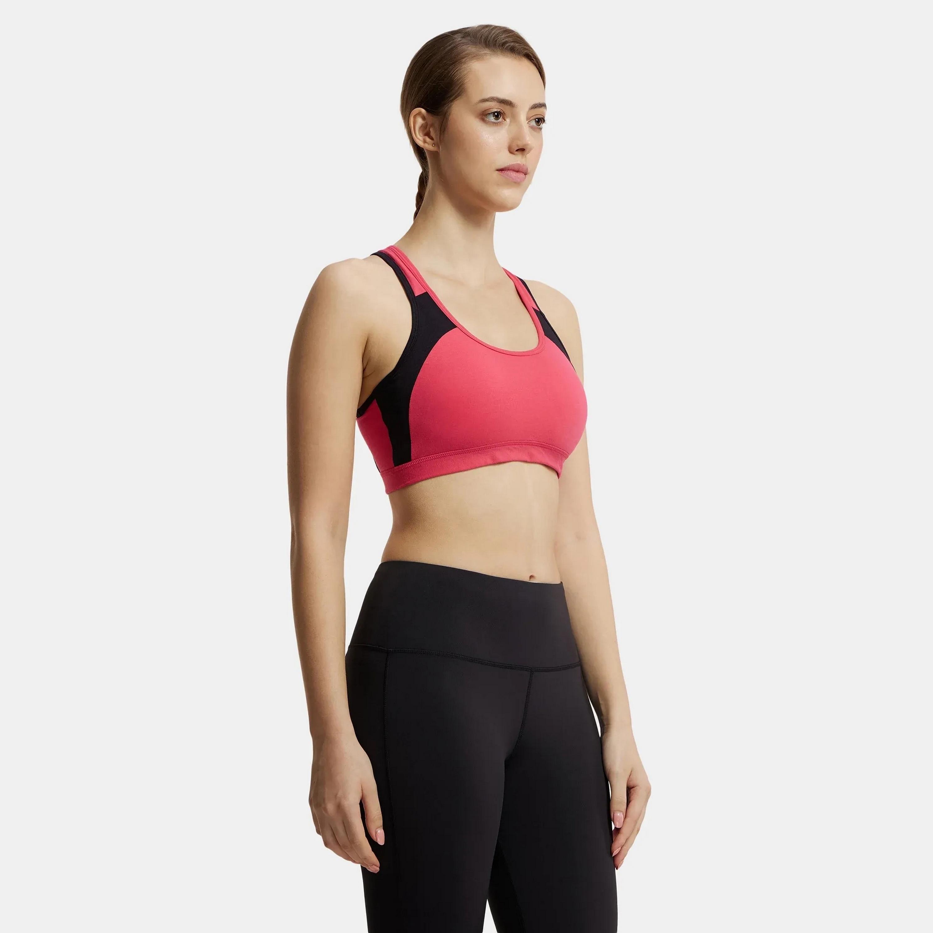 حمالة صدر رياضية نسائية ملونة غير مبطنة بدون أسلاك من جوكي-women-clothing-sportswearandactivewear-sportsbras-image-8