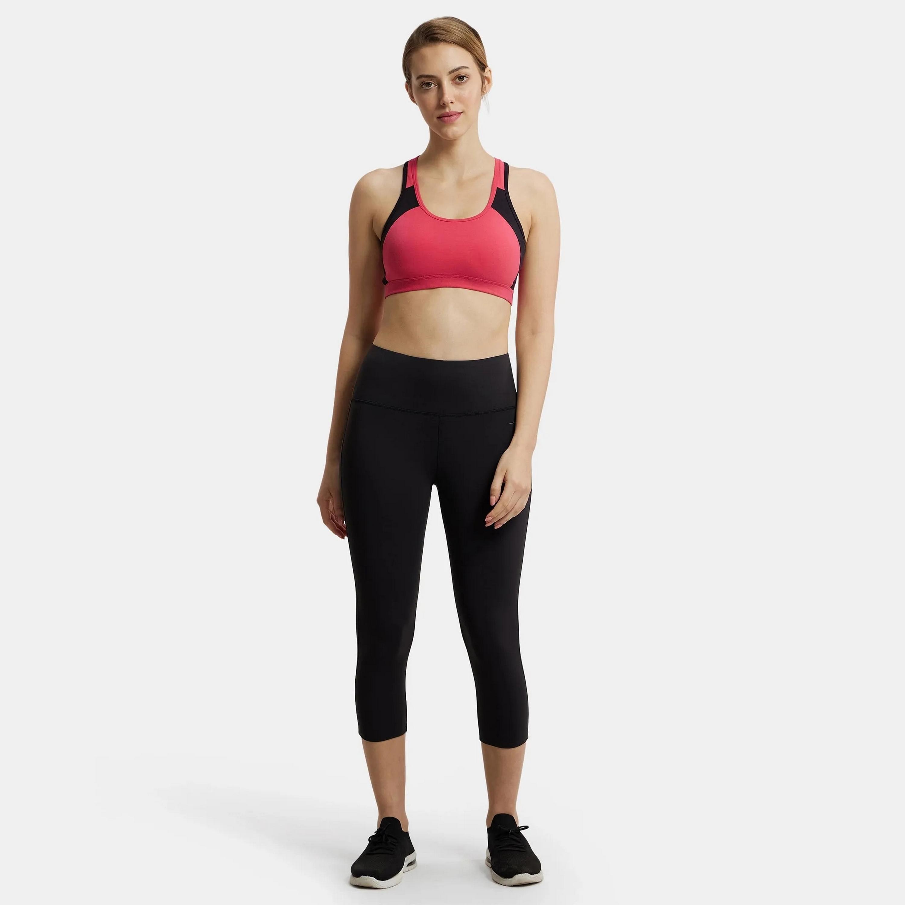 حمالة صدر رياضية نسائية ملونة غير مبطنة بدون أسلاك من جوكي-women-clothing-sportswearandactivewear-sportsbras-image-9