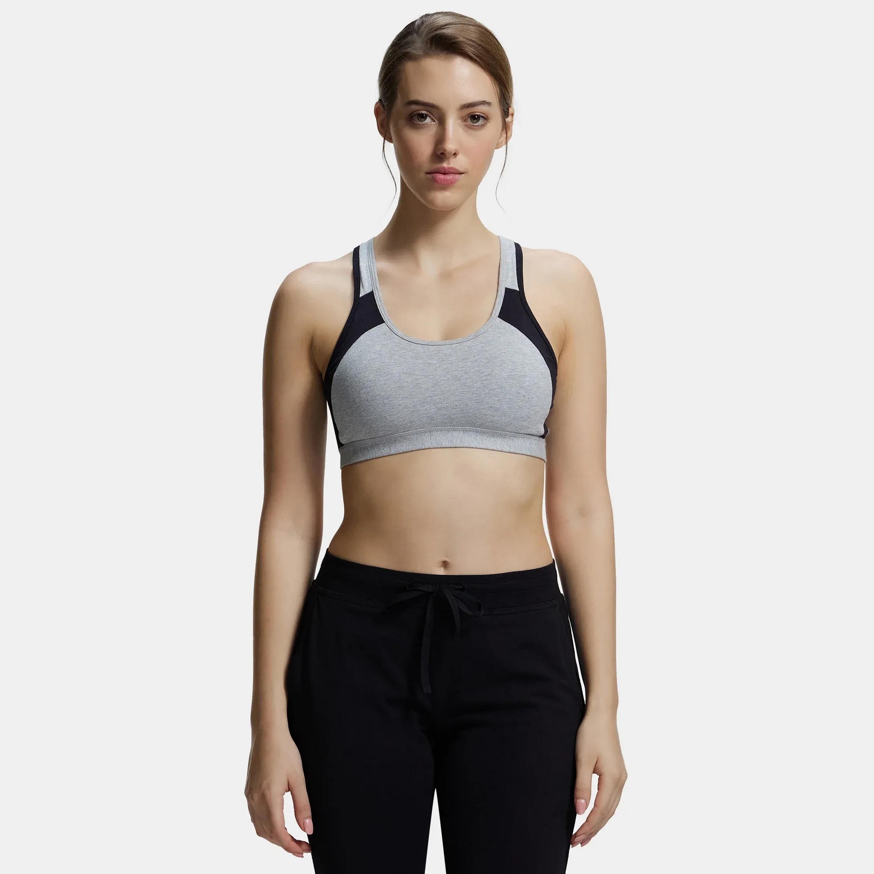 حمالة صدر رياضية نسائية ملونة غير مبطنة بدون أسلاك من جوكي-women-clothing-sportswearandactivewear-sportsbras-image-12