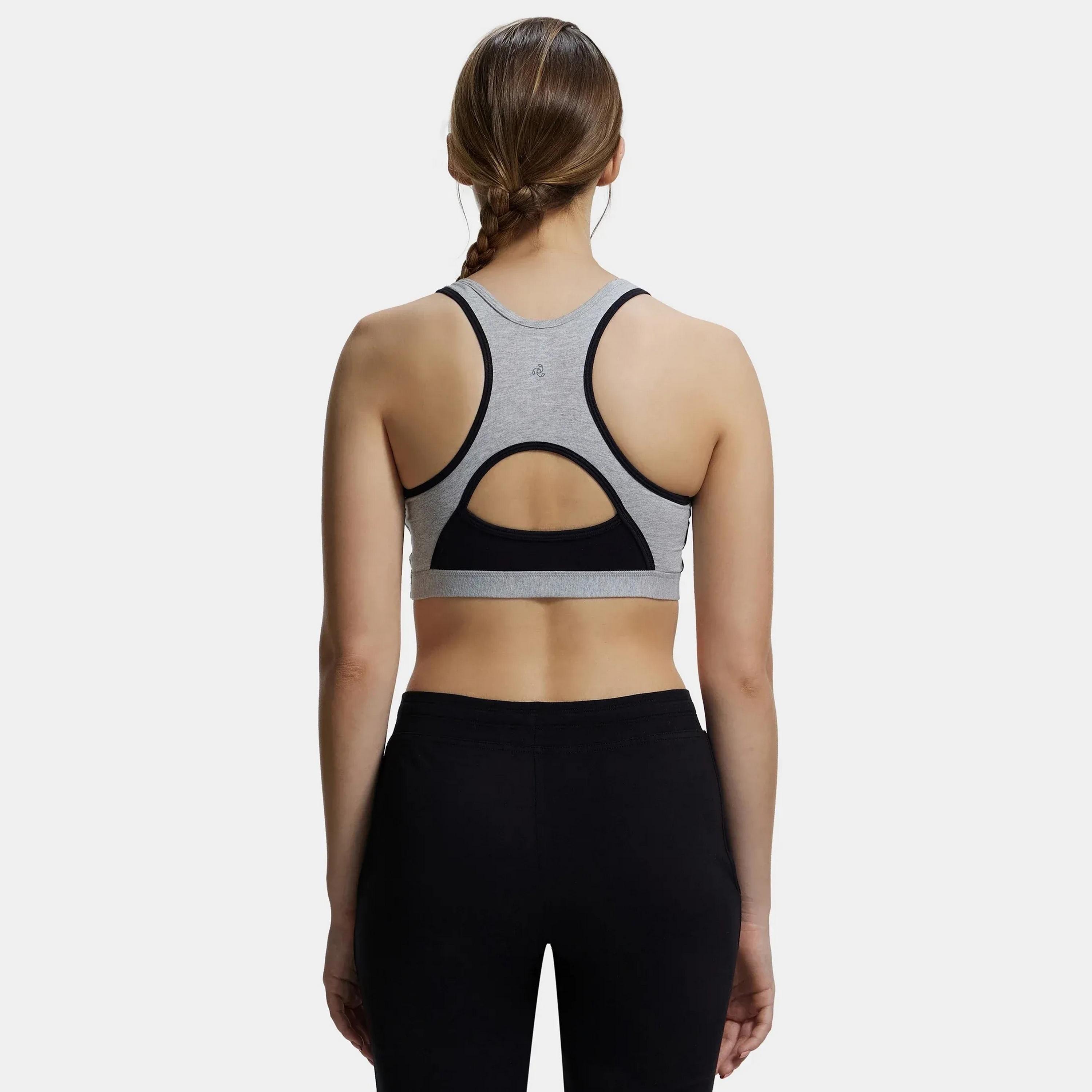 حمالة صدر رياضية نسائية ملونة غير مبطنة بدون أسلاك من جوكي-women-clothing-sportswearandactivewear-sportsbras-image-13