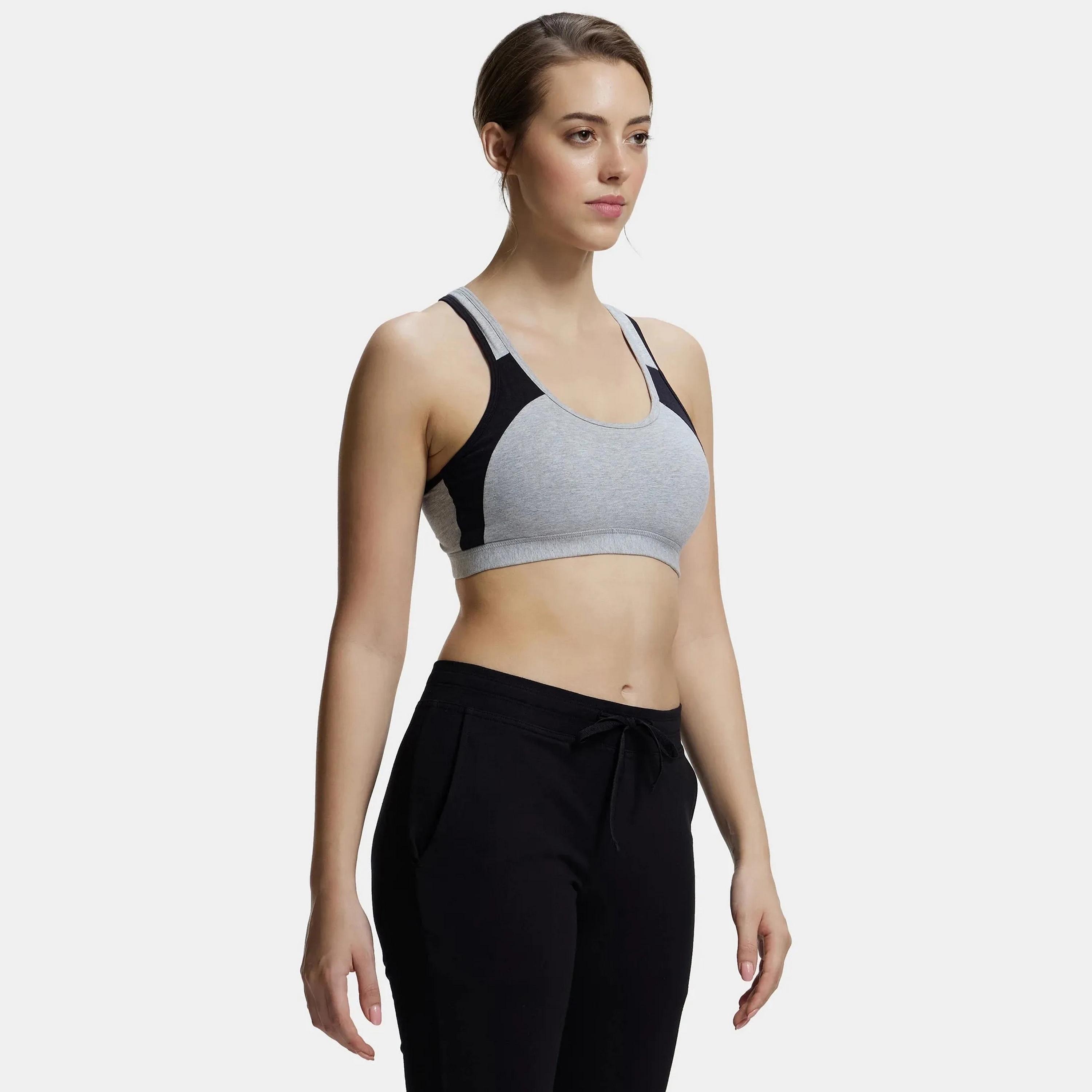 حمالة صدر رياضية نسائية ملونة غير مبطنة بدون أسلاك من جوكي-women-clothing-sportswearandactivewear-sportsbras-image-14