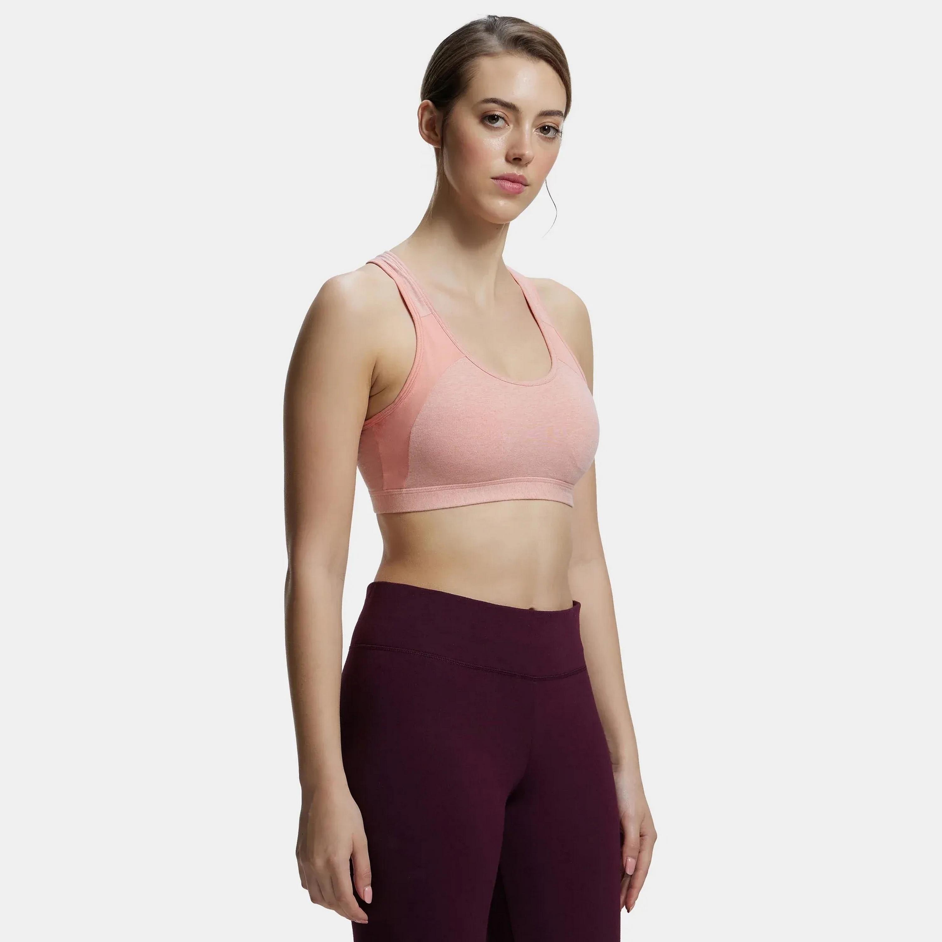 حمالة صدر رياضية نسائية ملونة غير مبطنة بدون أسلاك من جوكي-women-clothing-sportswearandactivewear-sportsbras-image-18