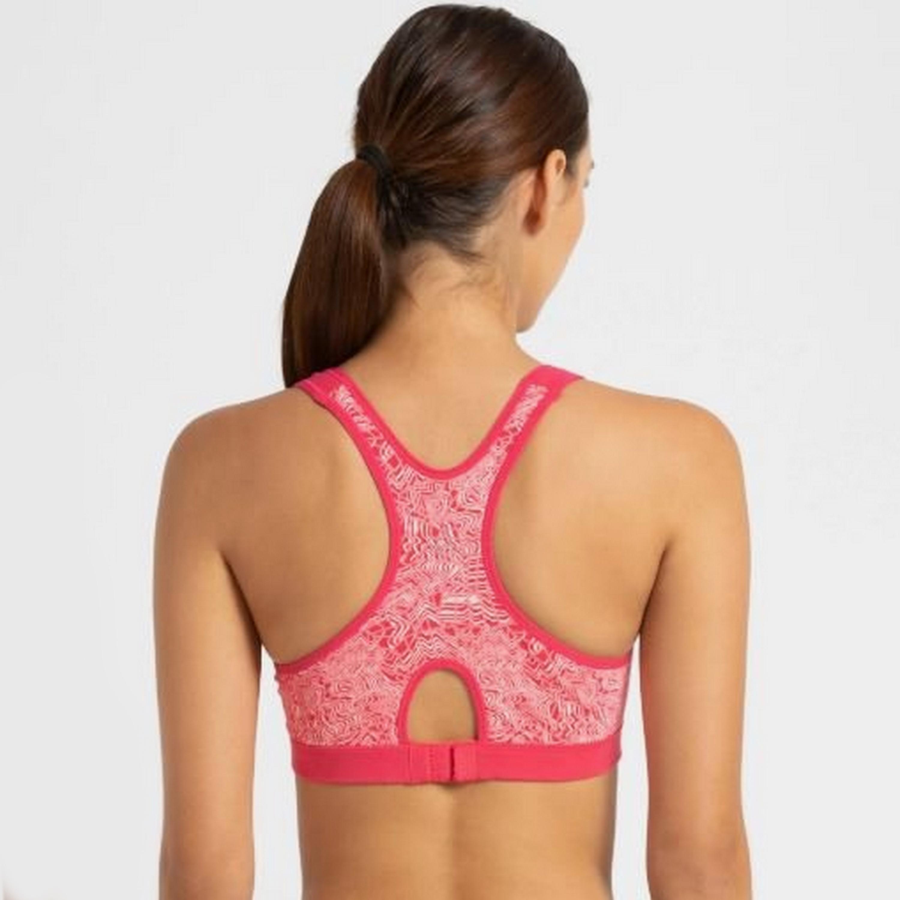 Jockey Pink Colourblocked Non-Padded Non-Wired Women's Sports Bra-women-clothing-sportswearandactivewear-sportsbras-image-2