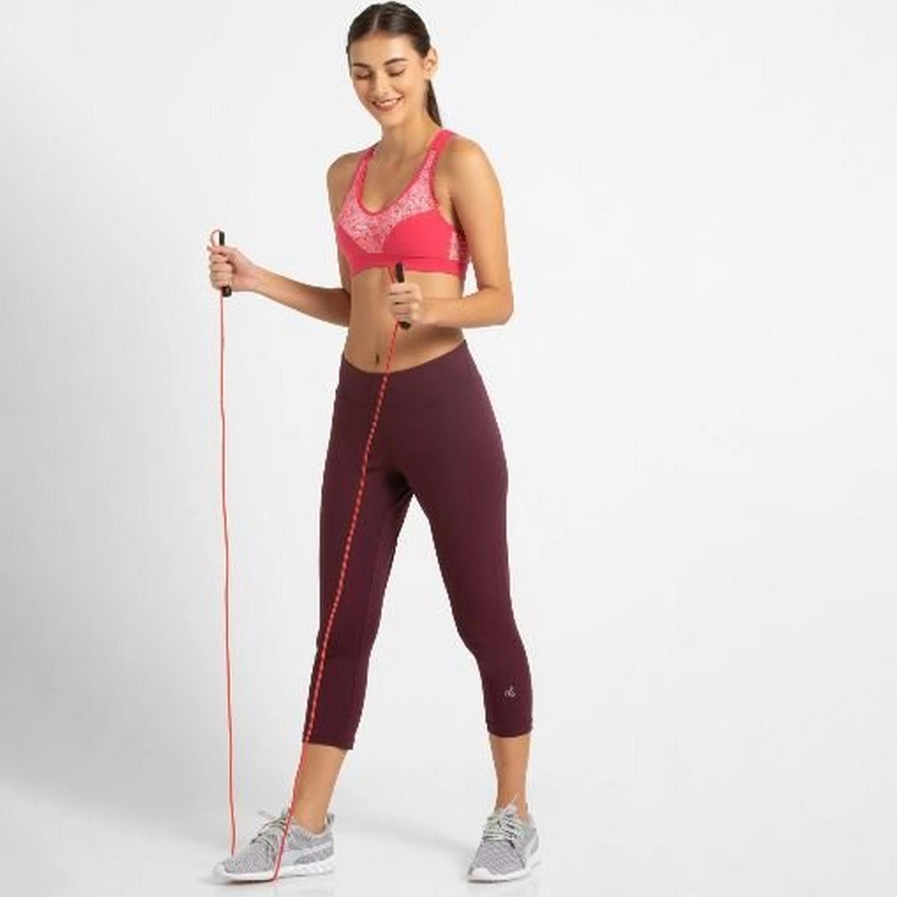 Jockey Pink Colourblocked Non-Padded Non-Wired Women's Sports Bra-women-clothing-sportswearandactivewear-sportsbras-image-3