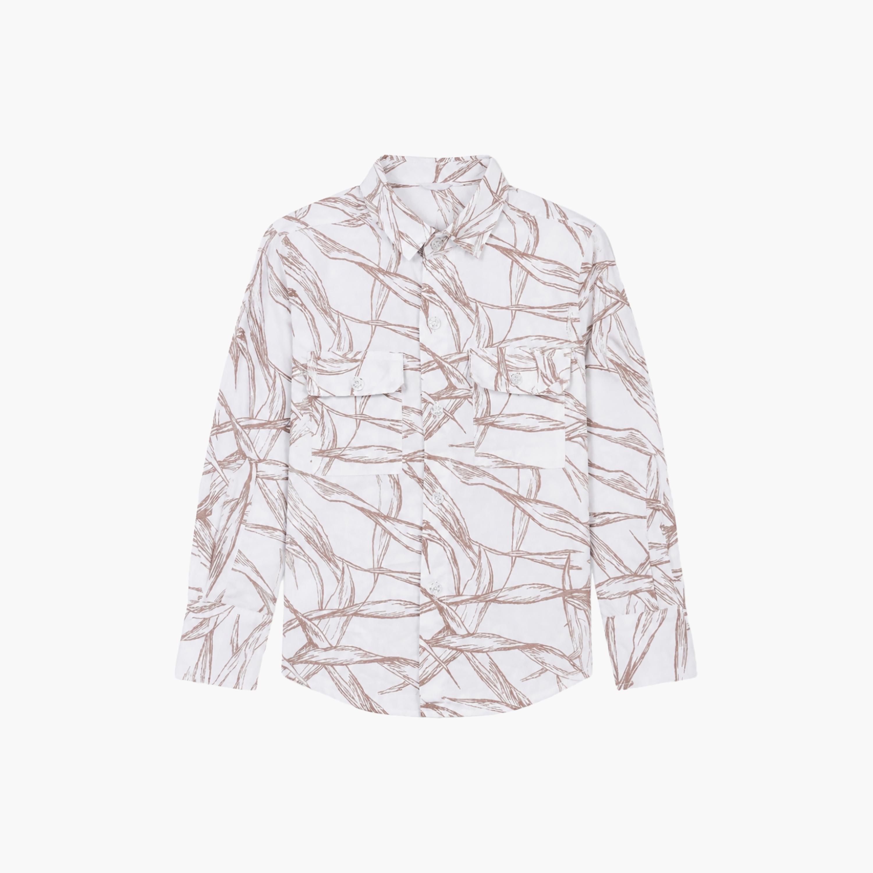 Babyqlo Printed Long Sleeves Casual Shirt-boys-clothing-shirts-image-6