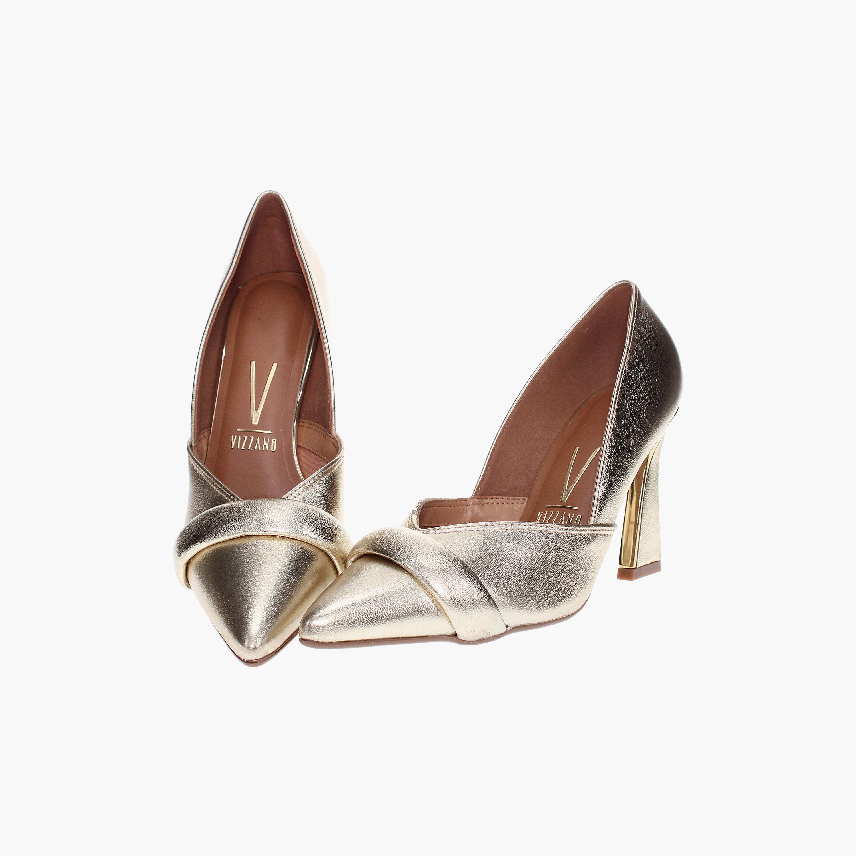 حذاء نسائي من فيزانو بكعب بلوك معدني ومقدمة مدببة | 1388-211-25273-women-shoes-heels-image-4