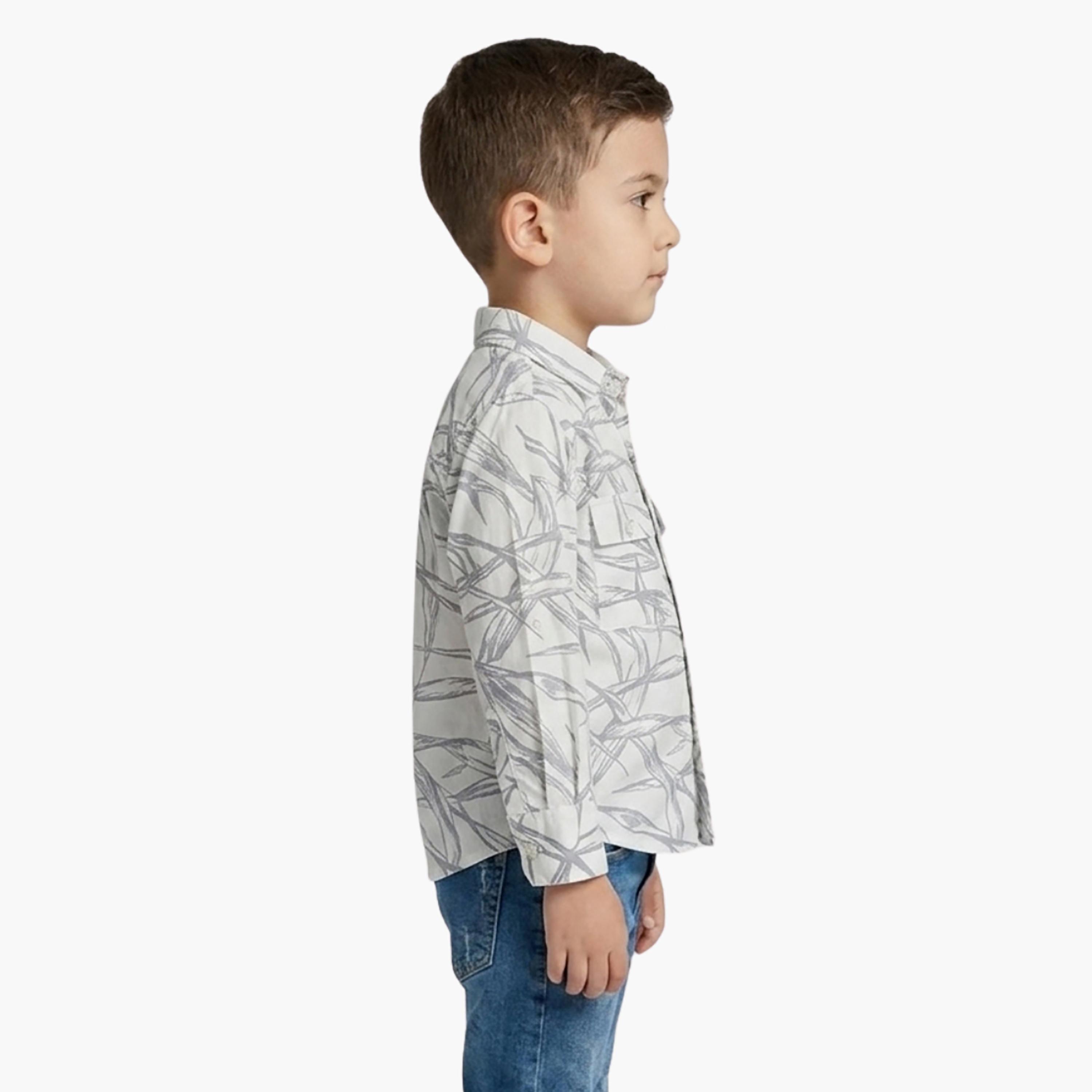 Babyqlo Printed Long Sleeves Casual Shirt-boys-clothing-shirts-image-2
