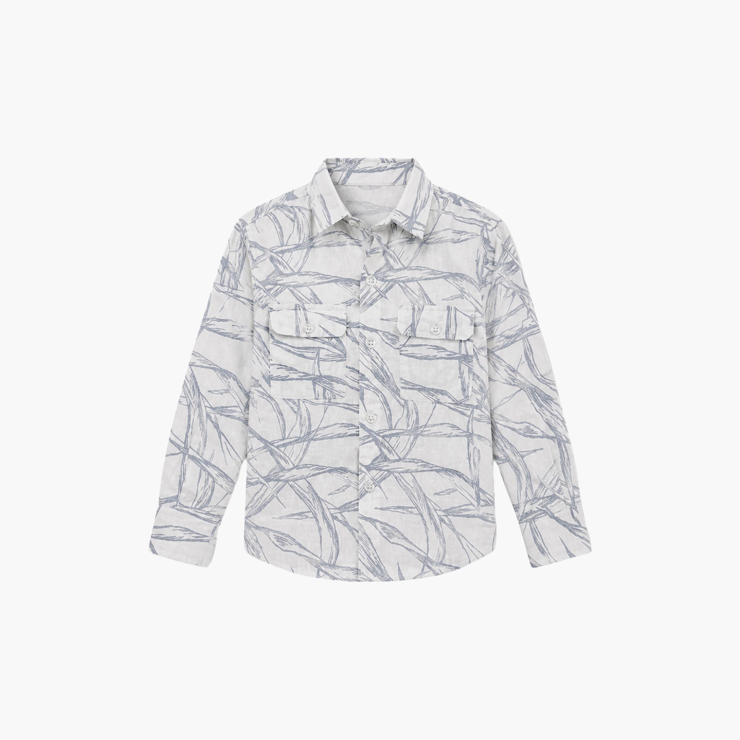 Babyqlo Printed Long Sleeves Casual Shirt-boys-clothing-shirts-image-6