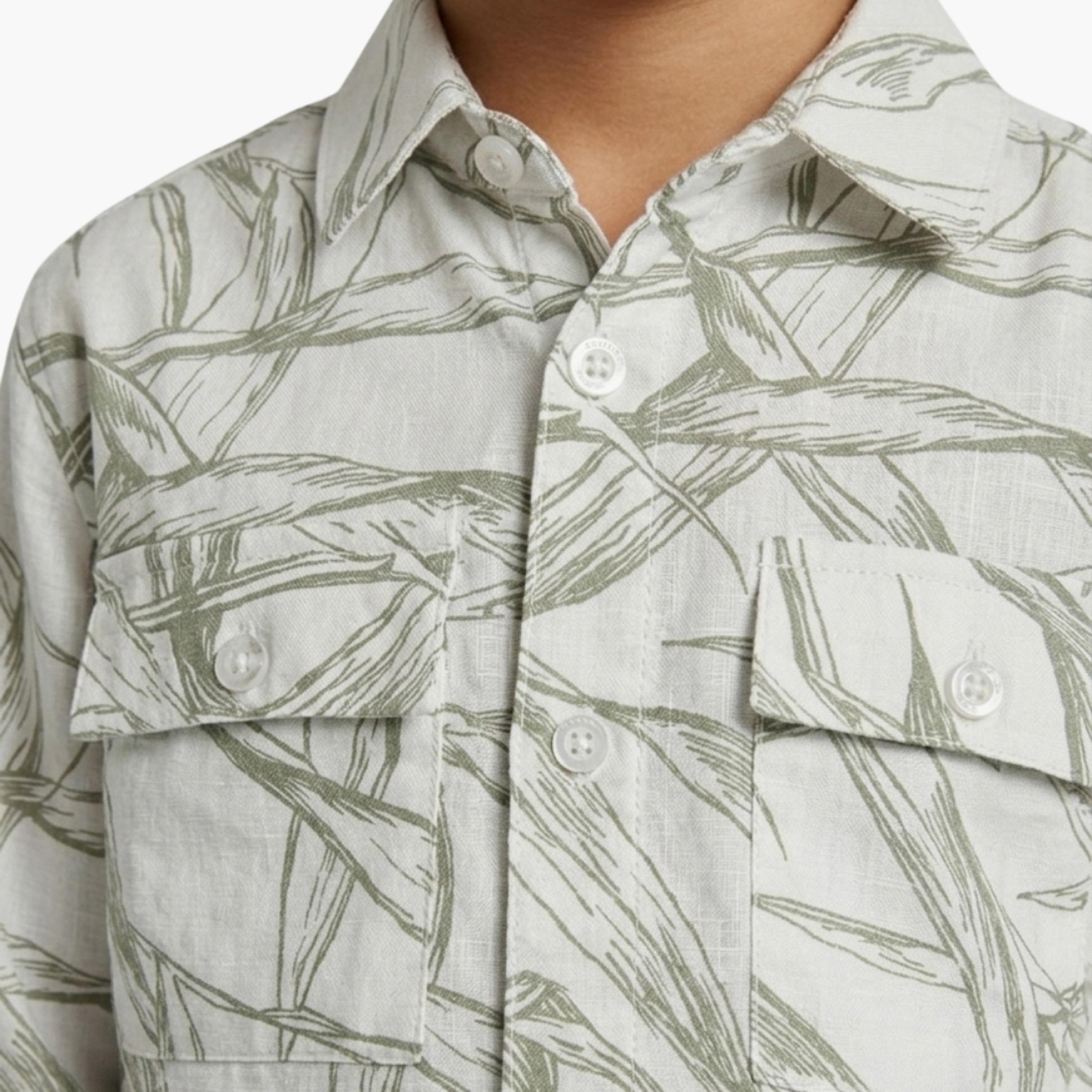 Babyqlo Printed Long Sleeves Casual Shirt-boys-clothing-shirts-image-5