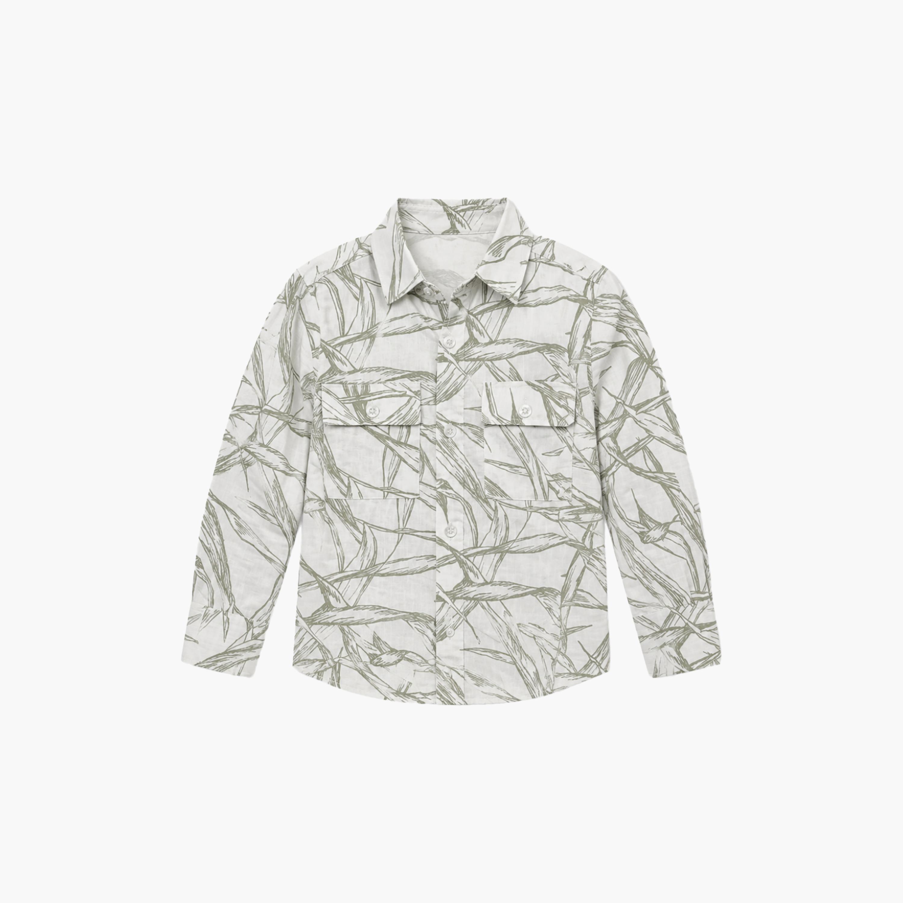 Babyqlo Printed Long Sleeves Casual Shirt-boys-clothing-shirts-image-6