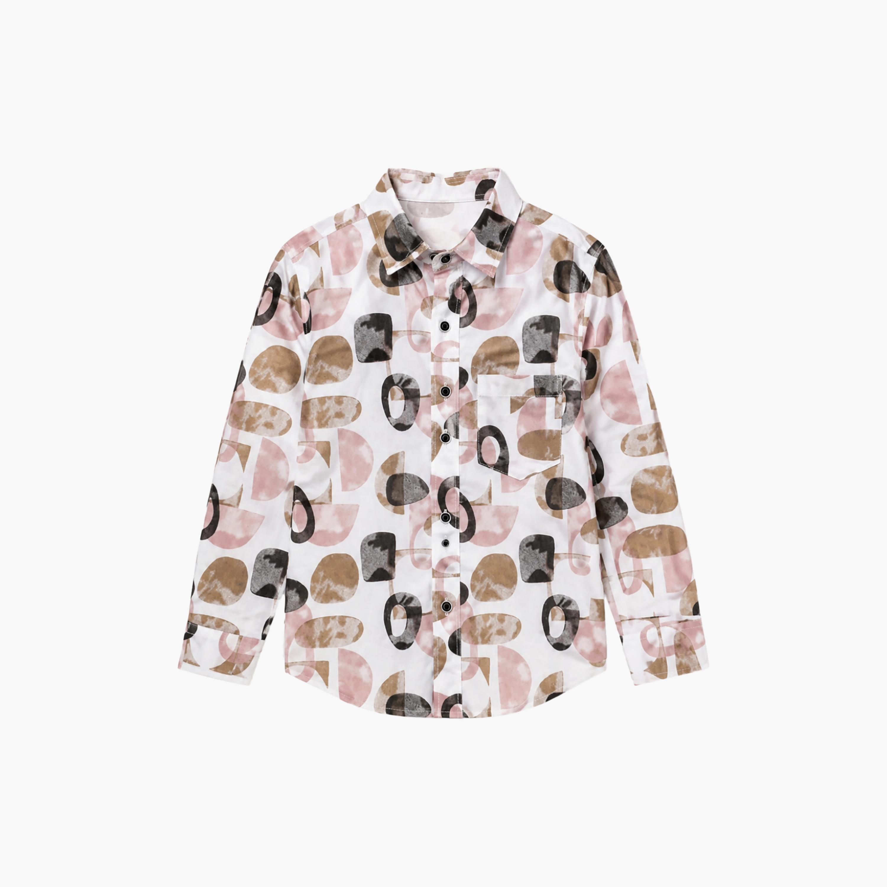 Babyqlo Printed Long Sleeves Casual Shirt-boys-clothing-shirts-image-6