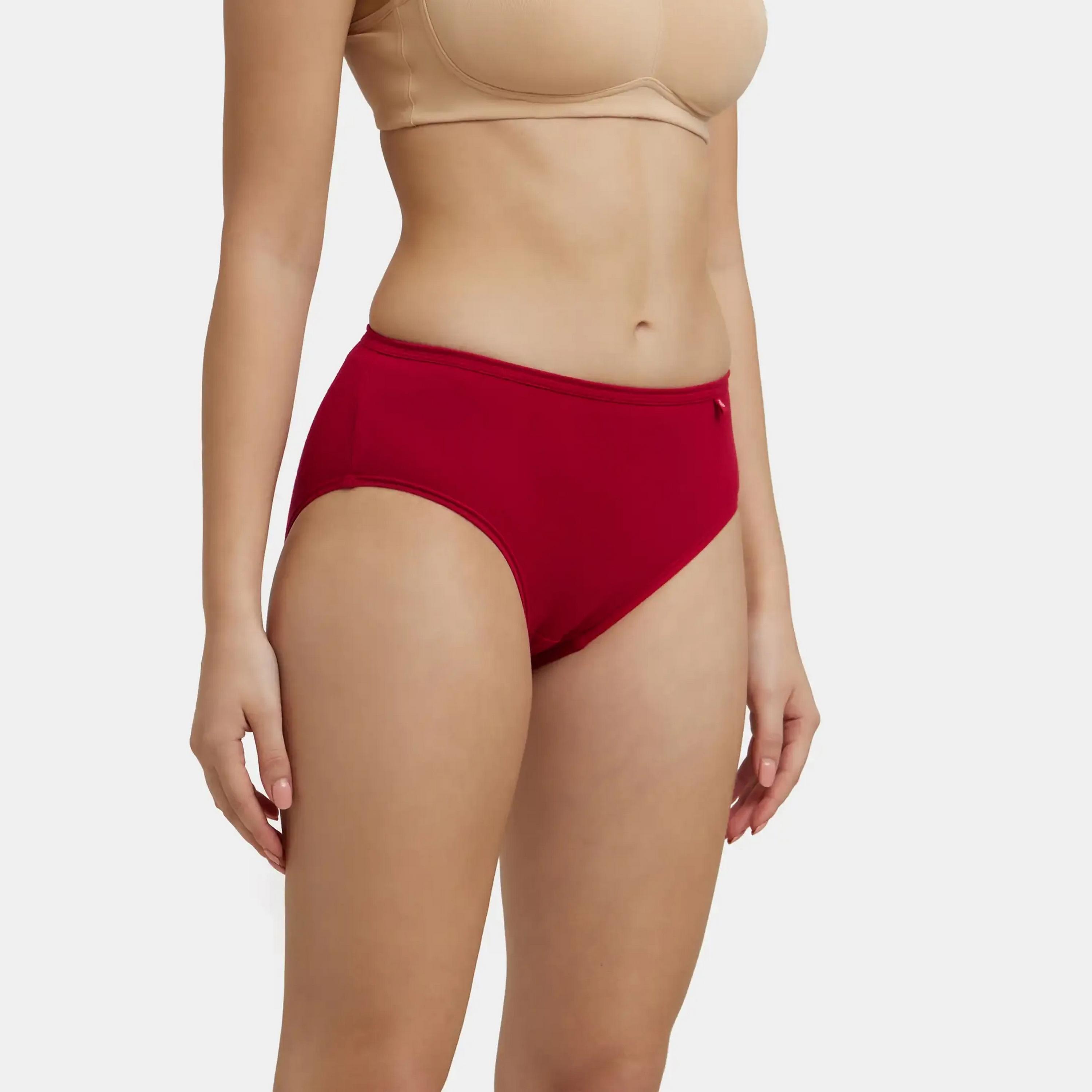 Jockey Assorted Pack of 3 Simple Comfort Plain Cotton Women's Hipster Panty-women-clothing-lingerie-panties-image-3