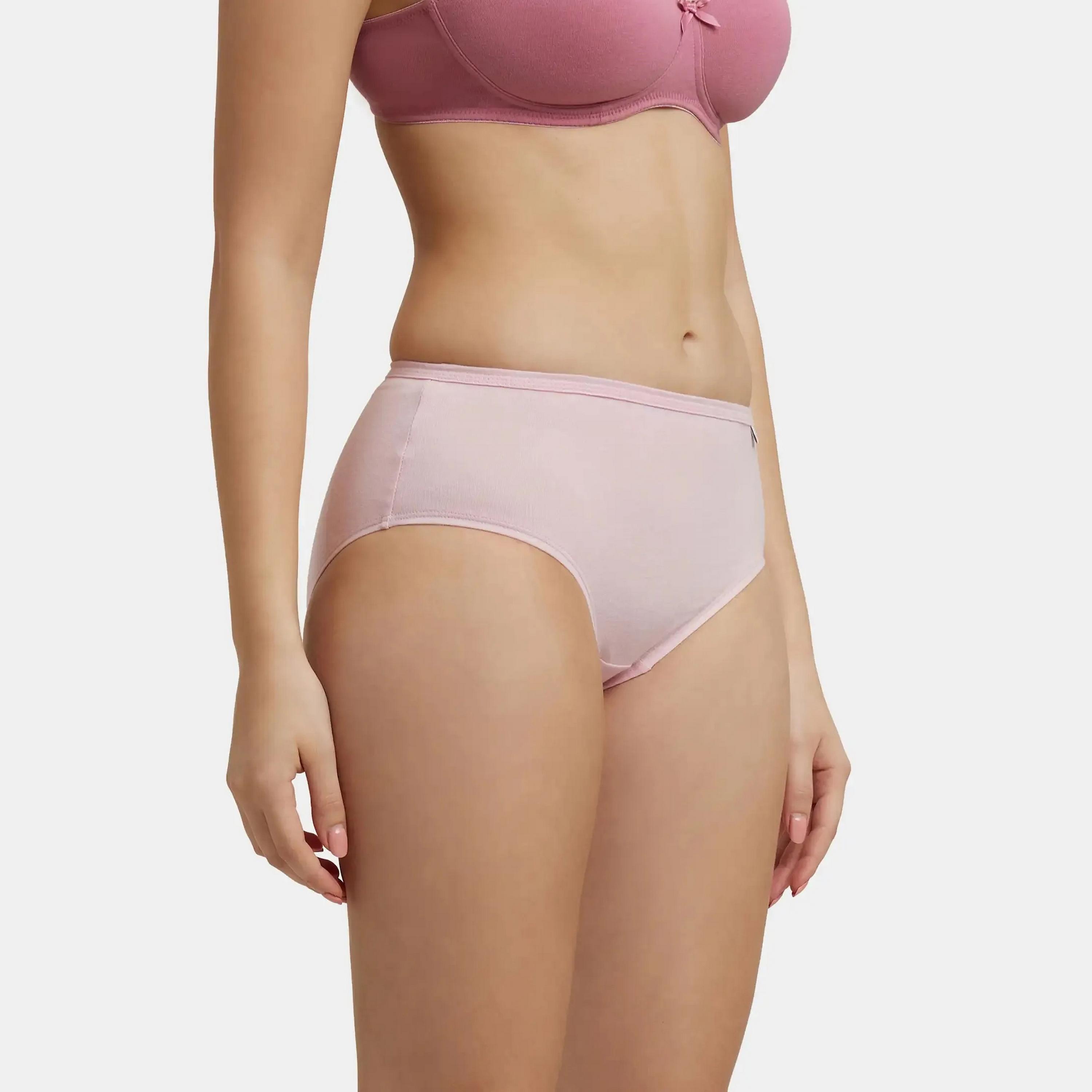 مجموعة متنوعة من 3 سراويل داخلية نسائية مريحة من القطن سادة من جوكي-women-clothing-lingerie-panties-image-3