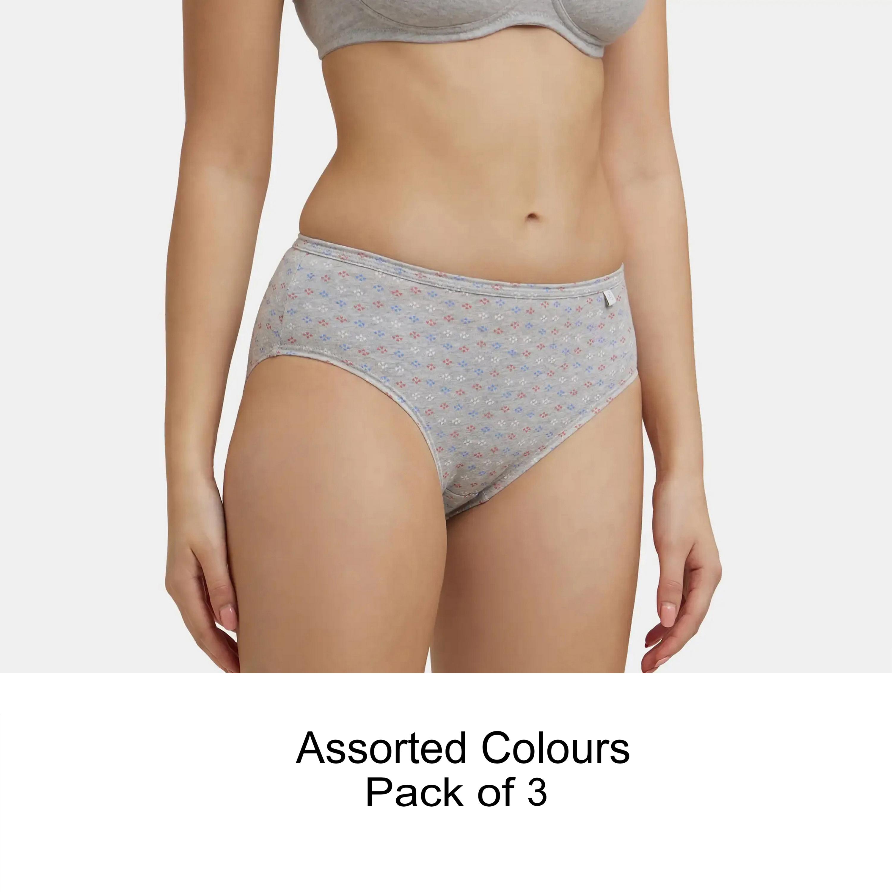 Jockey Assorted Pack of 3 Simple Comfort Printed Cotton Women's Hipster Panty-women-clothing-lingerie-panties-image-1