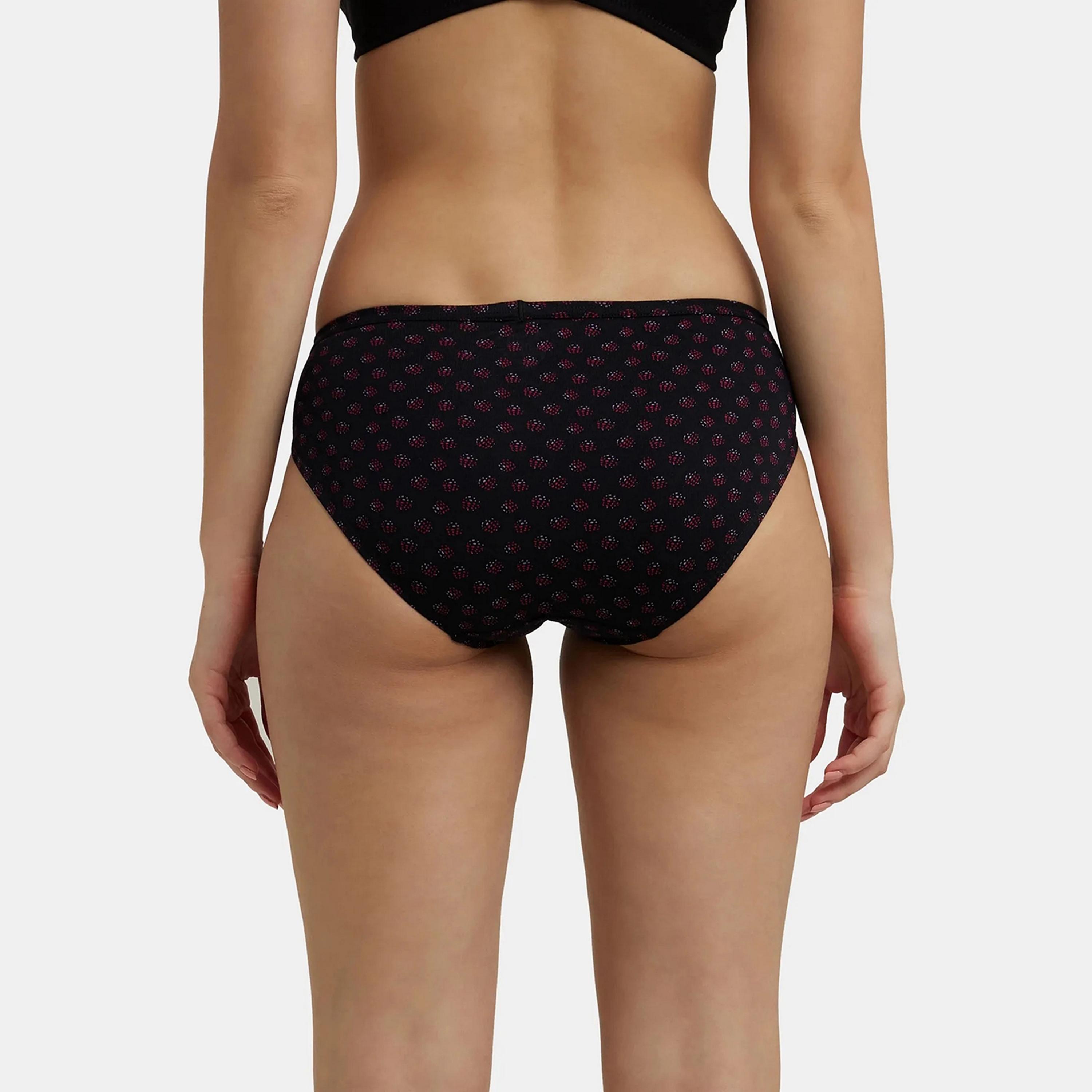 Jockey Assorted Pack of 3 Multicolour Simple Comfort Printed Cotton Women's Briefs Panty-women-clothing-lingerie-panties-image-6