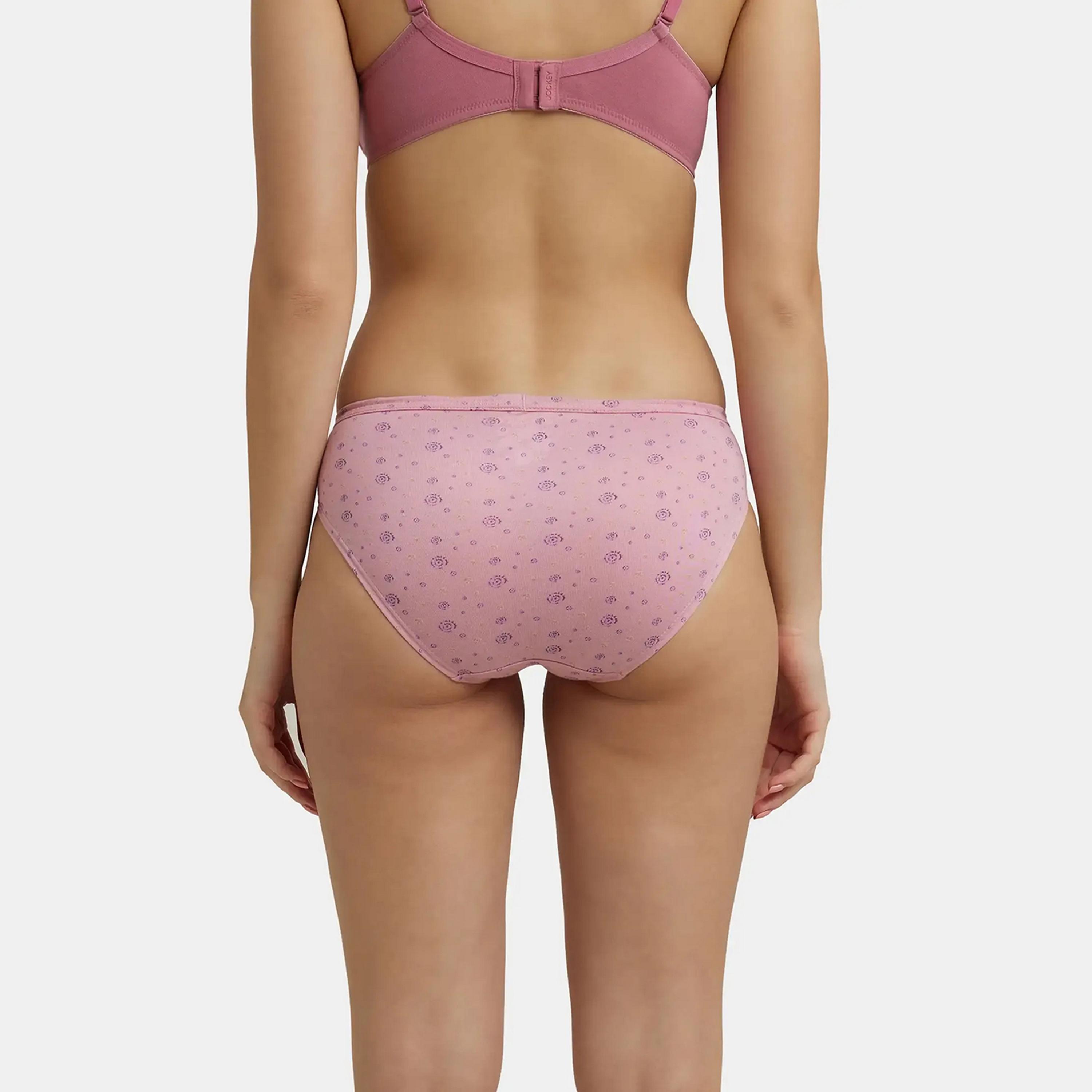 Jockey Assorted Pack of 3 Multicolour Simple Comfort Printed Cotton Women's Briefs Panty-women-clothing-lingerie-panties-image-6