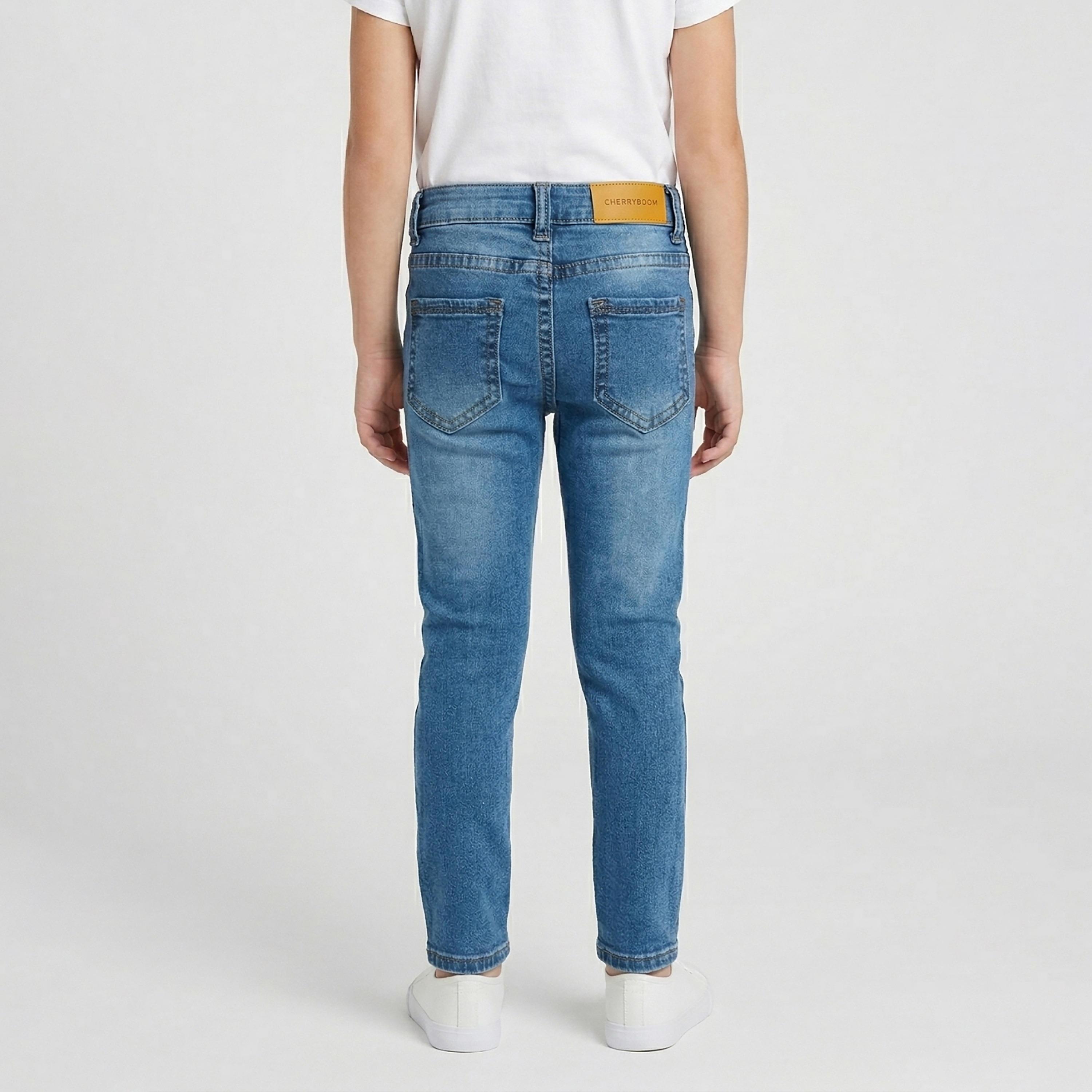 Babyqlo Embellished Adjustable Waist Skinny Jeans-girls-clothing-bottoms-jeansandjeggings-image-2