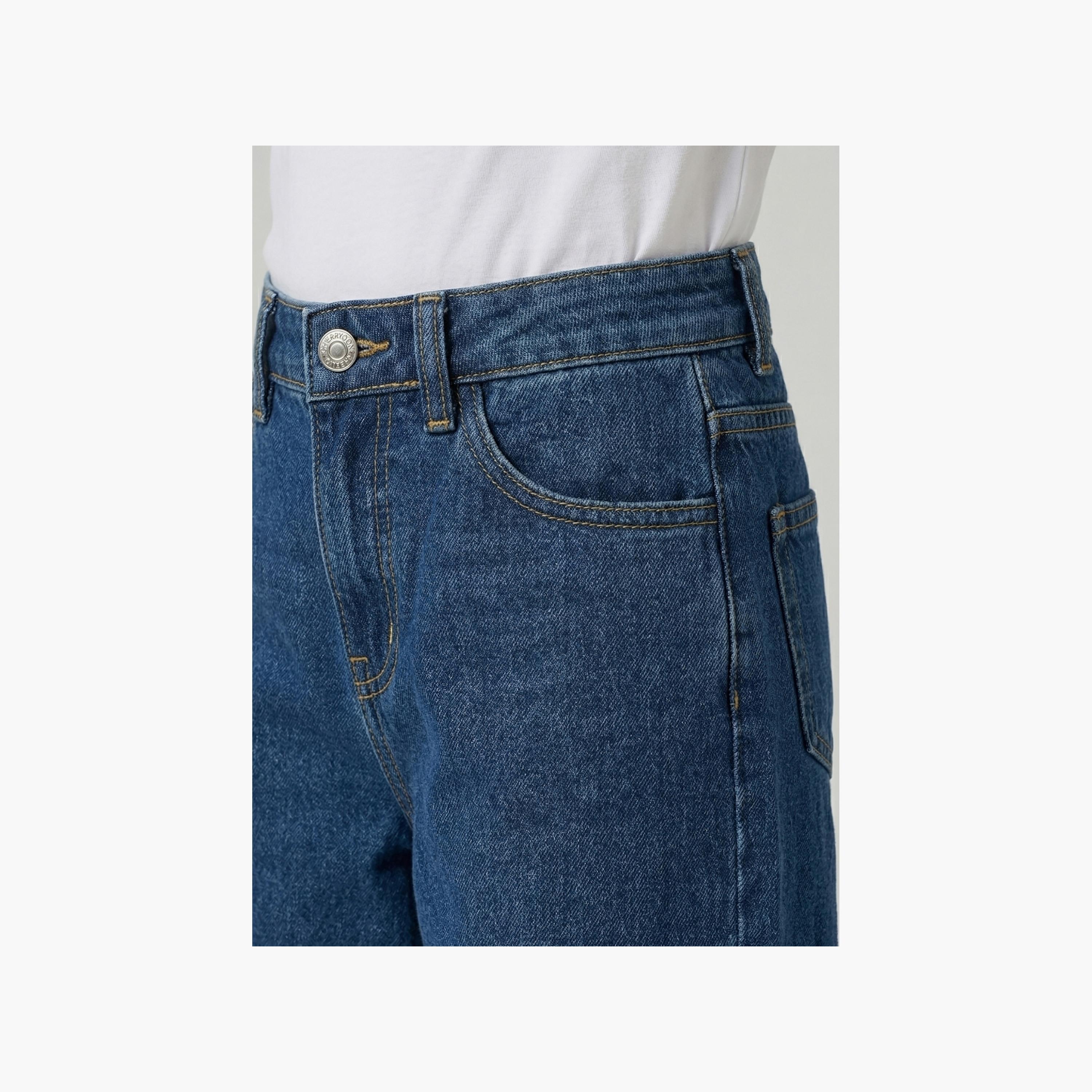 Babyqlo Embellished Adjustable Waist Wide-Leg Jeans-girls-clothing-bottoms-jeansandjeggings-image-4