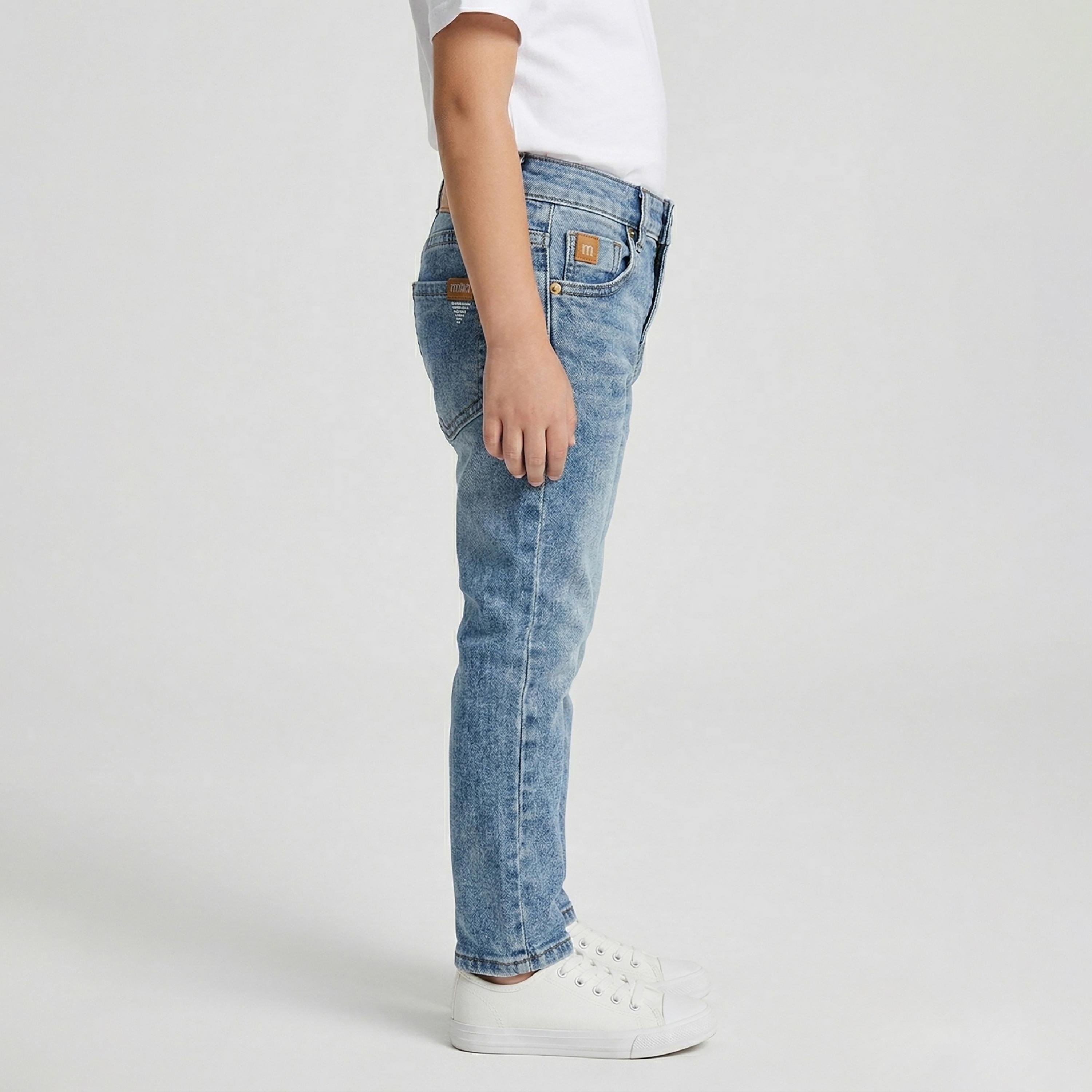 Babyqlo Solid Adjustable Waist Slim Jeans-boys-clothing-bottoms-jeans-image-3