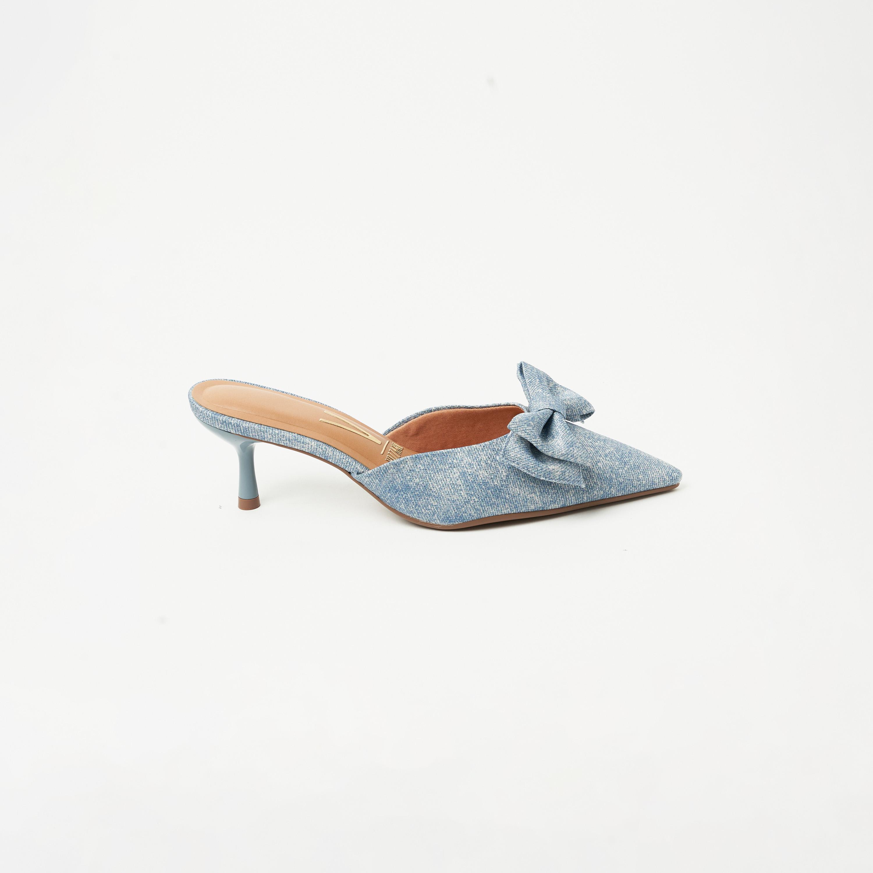 Vizzano by Geoomnii Women's Slip On Kitten Heels | 1420-100-26631-430        -women-shoes-heels-image-3
