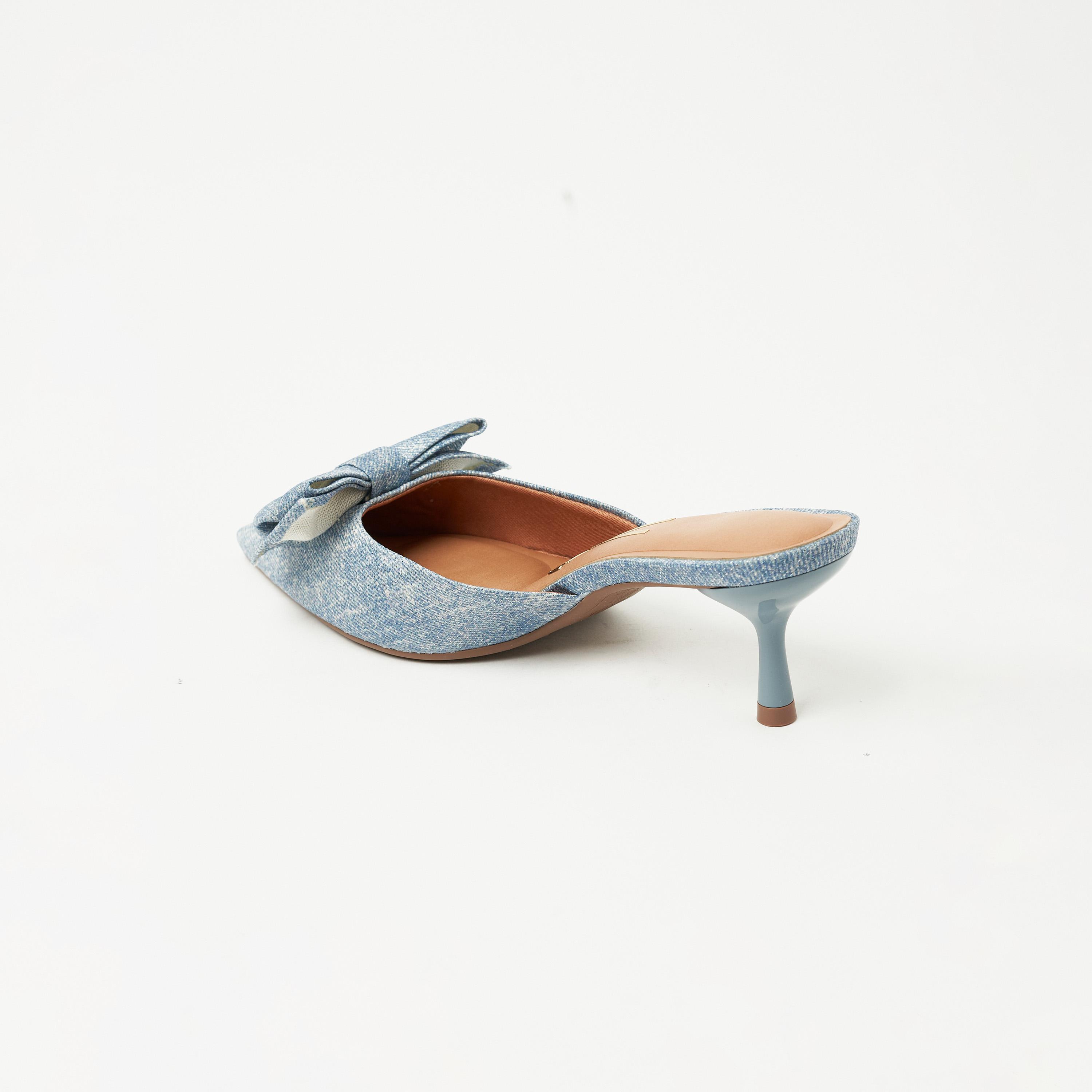 Vizzano by Geoomnii Women's Slip On Kitten Heels | 1420-100-26631-430        -women-shoes-heels-image-4