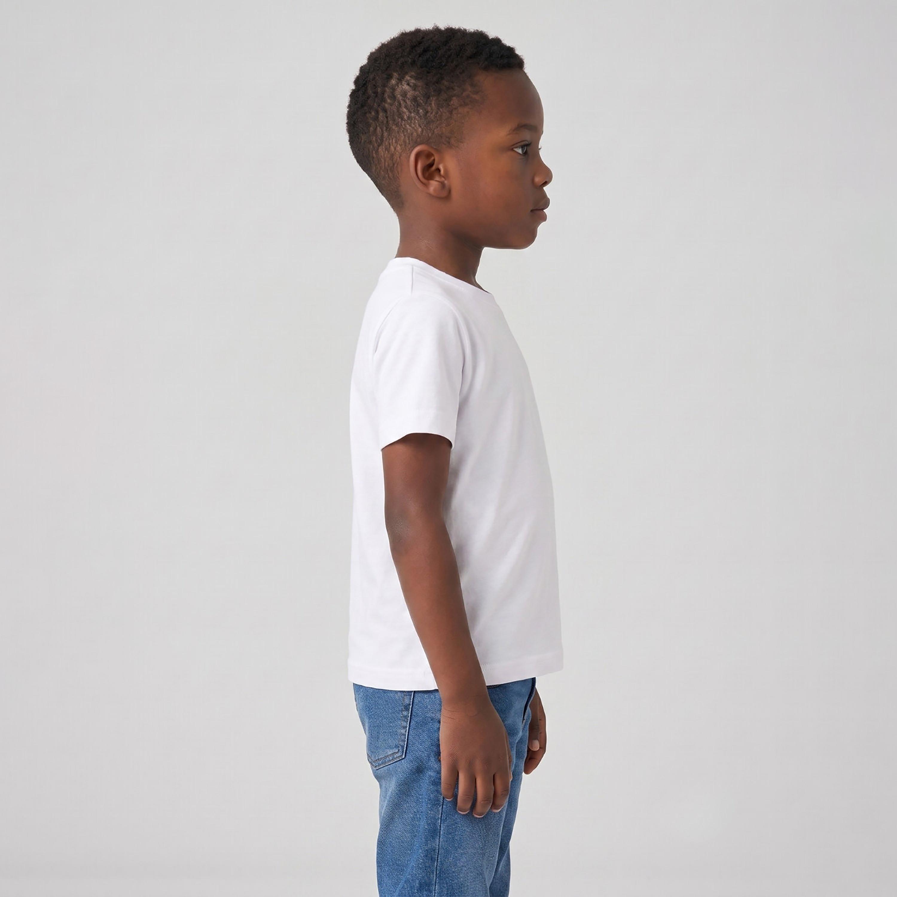 تيشيرت سادة بقصة عادية وأكمام قصيرة من بيبيكلو-boys-clothing-tshirtsandpolos-image-3