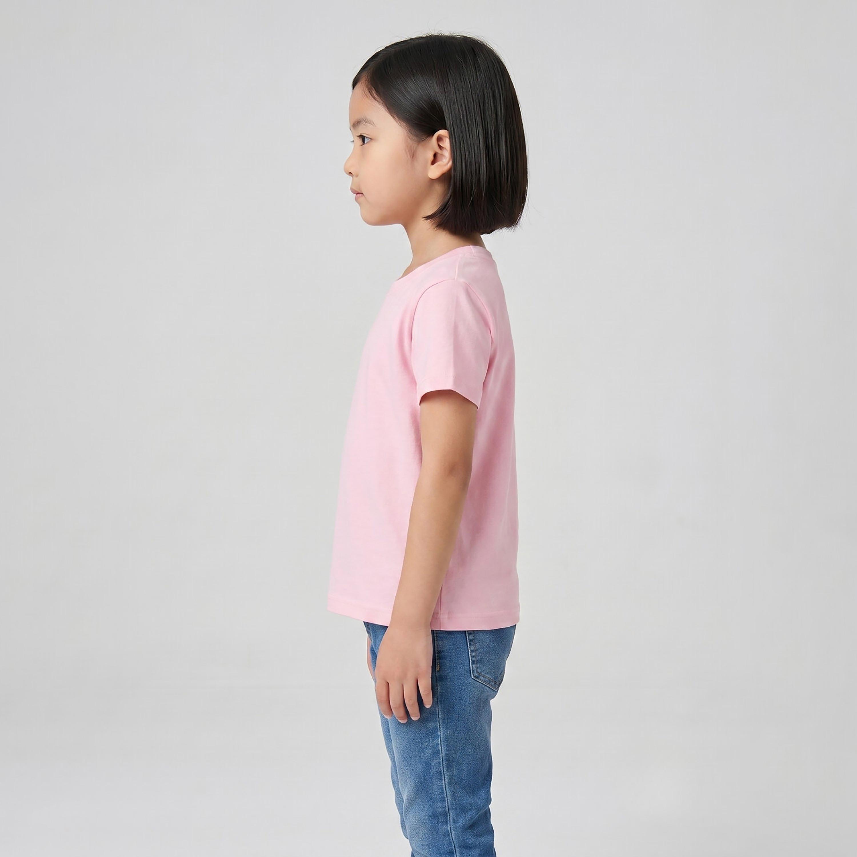 Babyqlo Short Sleeves Solid Regular-Fit T-Shirt-girls-clothing-tshirts-image-3
