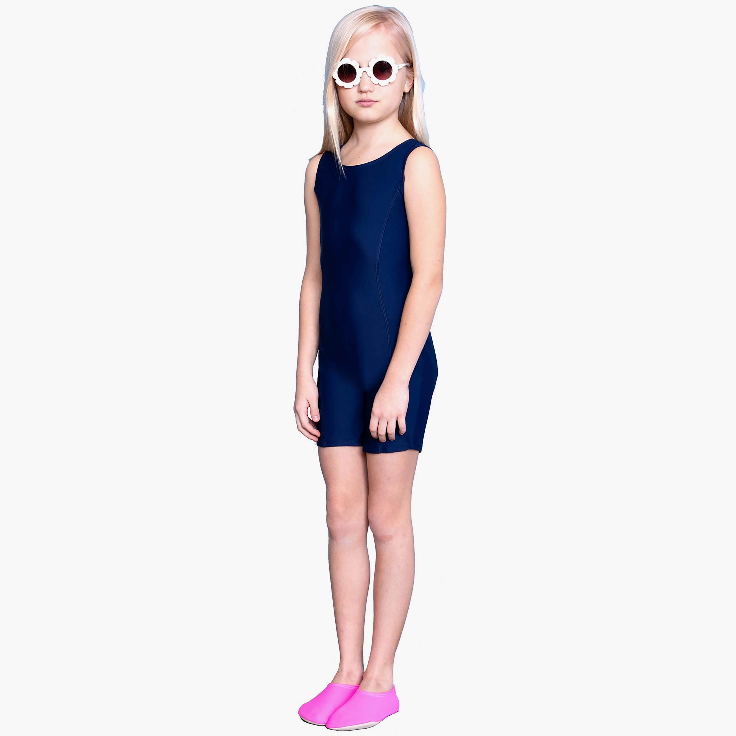 شورت سباحة للفتيات من COEGA Sunwear، أزرق داكن-sports-gear-swimming-girl-image-1