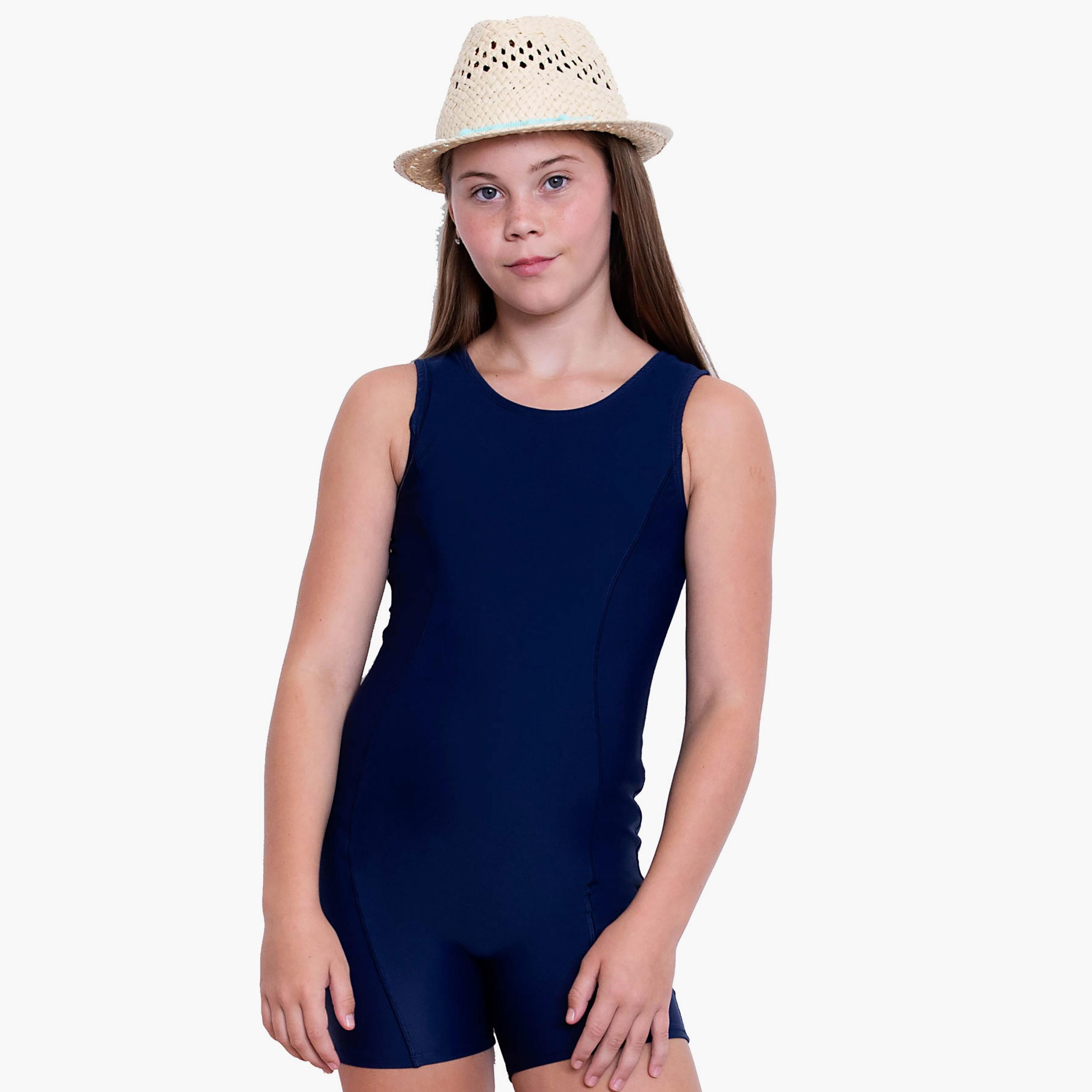 شورت سباحة للفتيات من COEGA Sunwear، أزرق داكن-sports-gear-swimming-girl-image-1