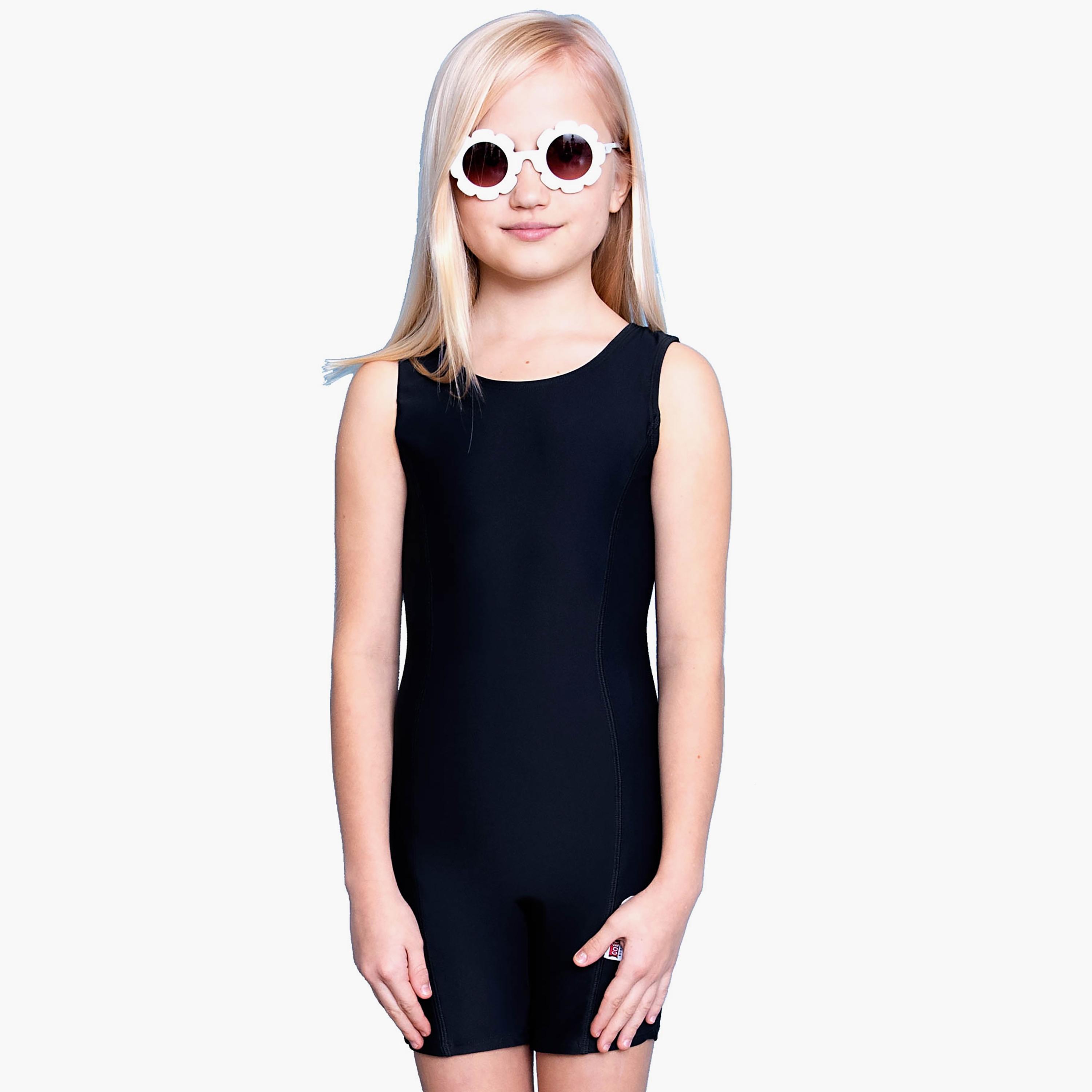 شورت سباحة للأطفال من COEGA Sunwear، أسود-sports-gear-swimming-girl-image-1