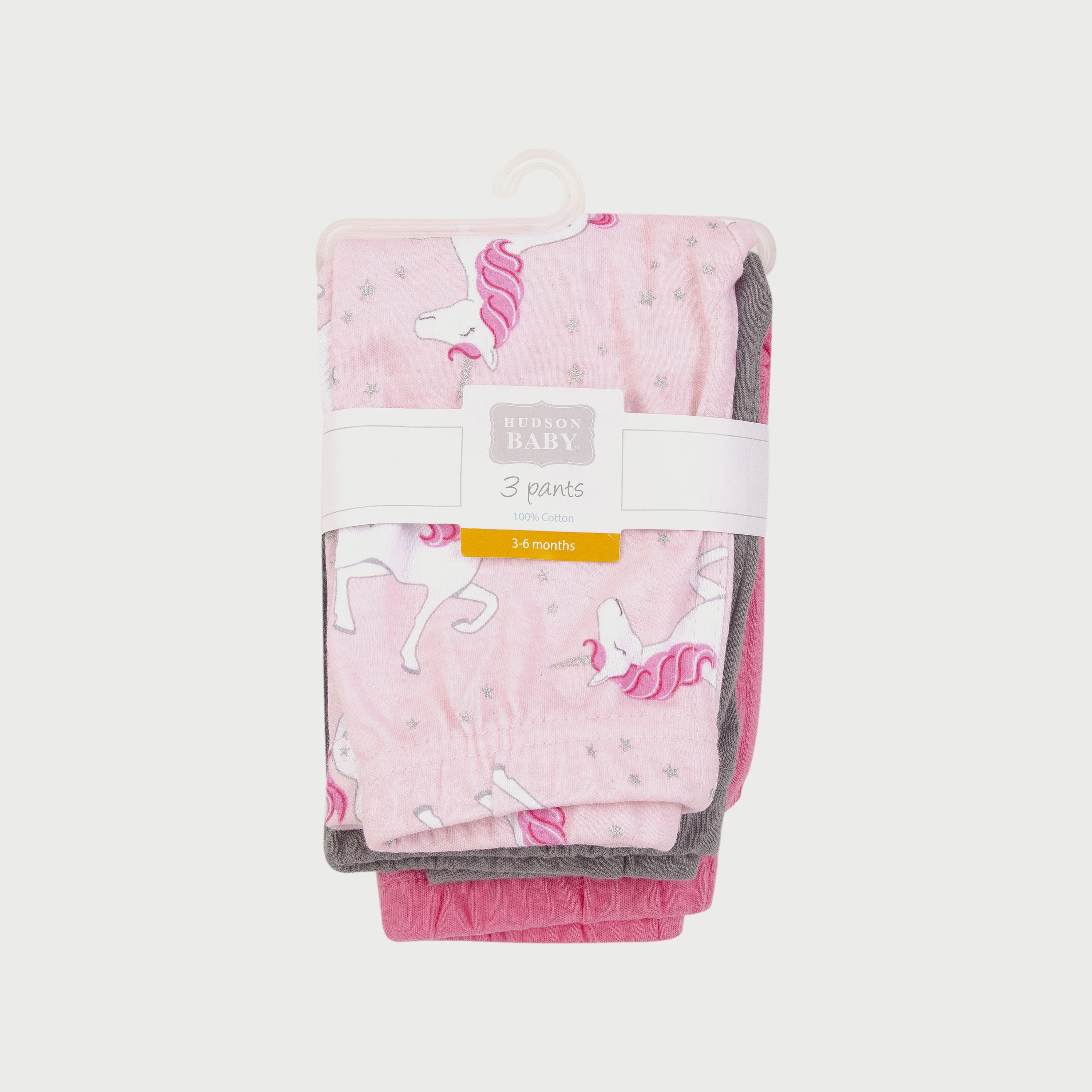 Hudson Baby Pant Set 3-Piece, Unicorn-baby-girls-clothing-bottoms-trousers-image-1