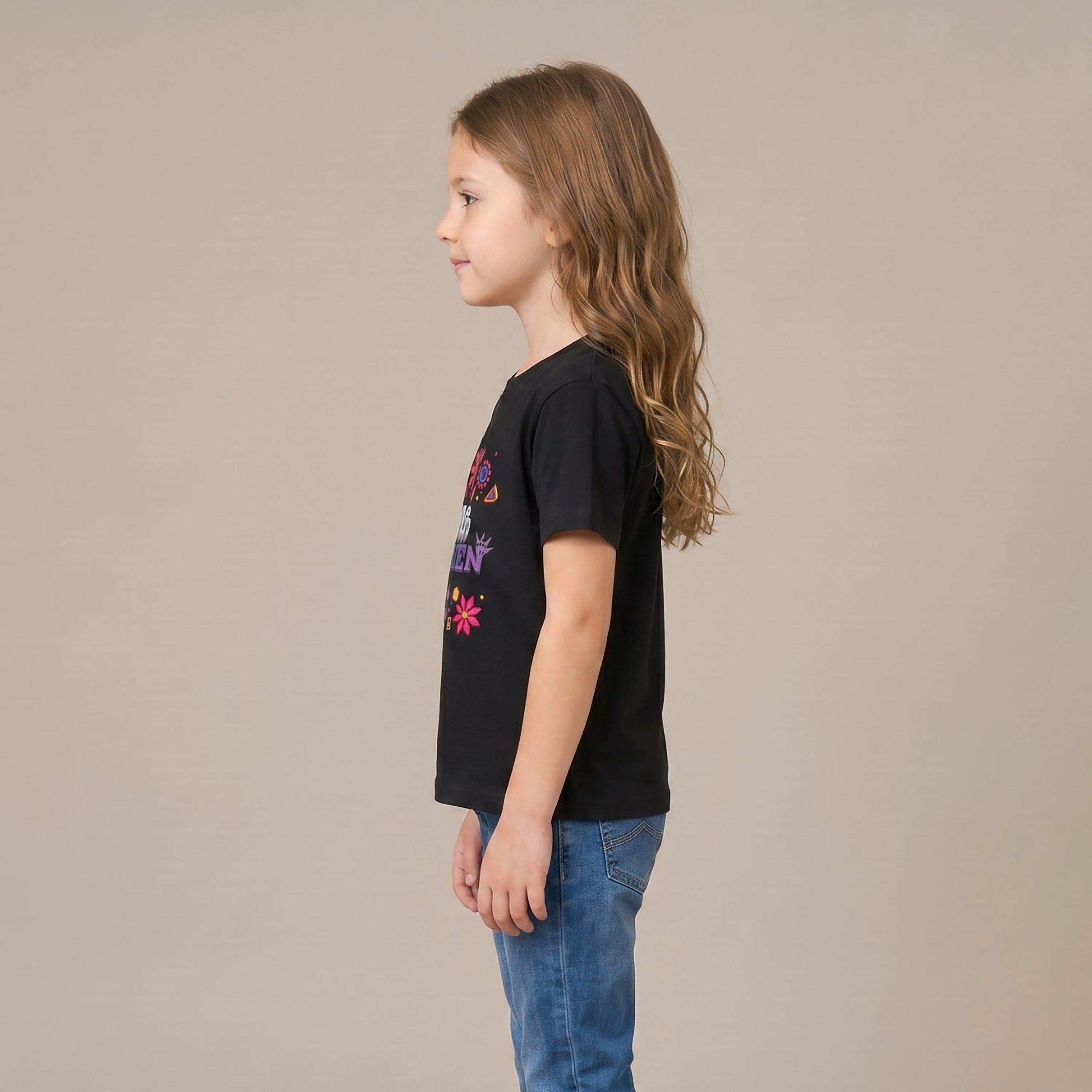 Babyqlo Short Sleeves Printed Regular-Fit T-Shirt-girls-clothing-tshirts-image-2
