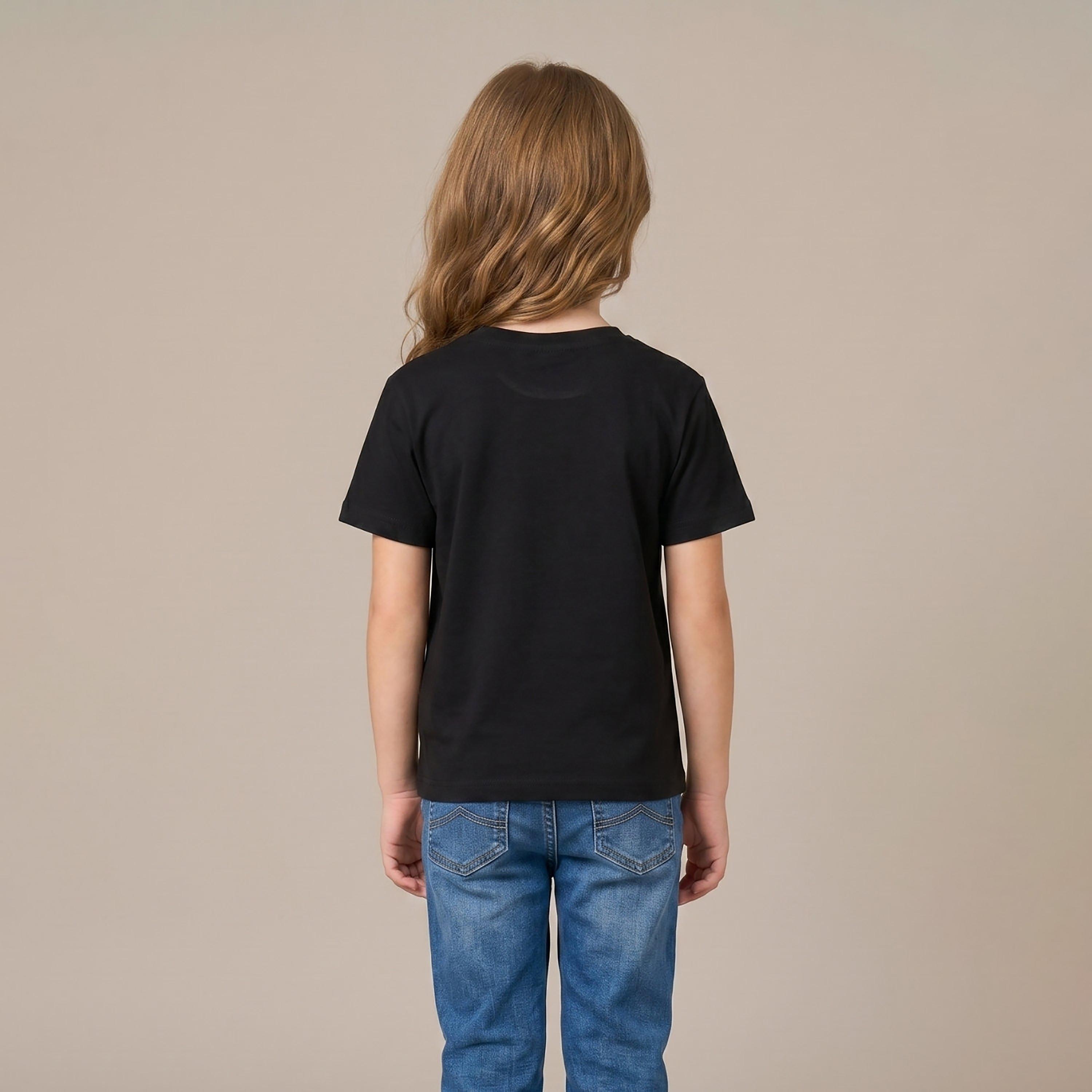 Babyqlo Short Sleeves Printed Regular-Fit T-Shirt-girls-clothing-tshirts-image-3