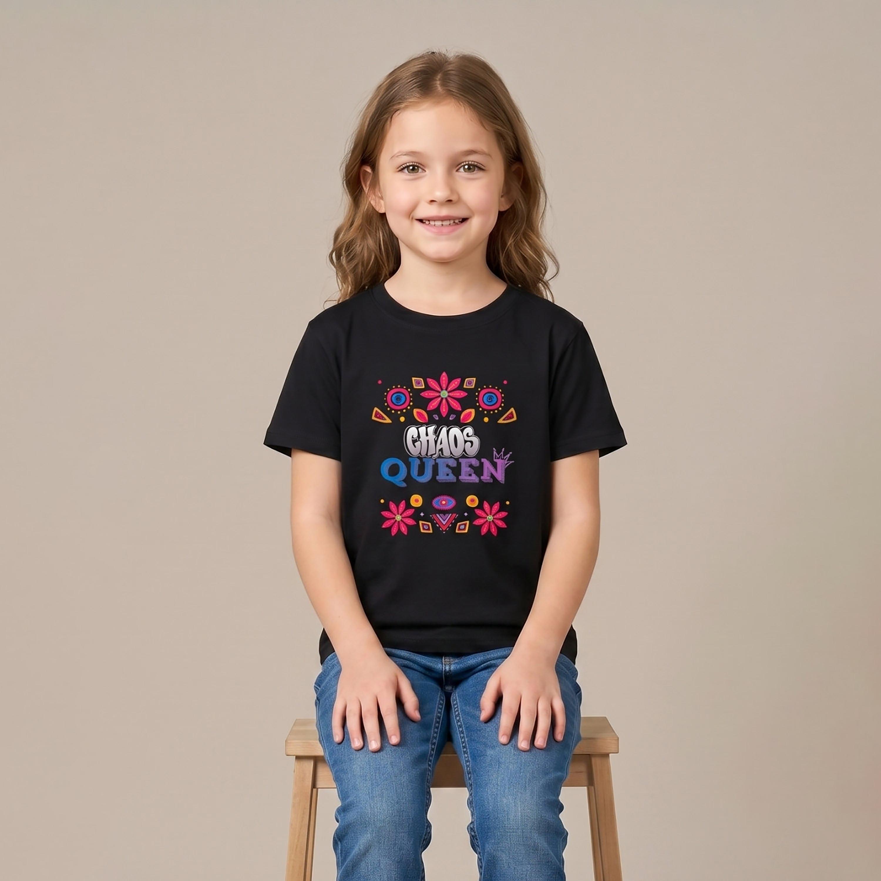 Babyqlo Short Sleeves Printed Regular-Fit T-Shirt-girls-clothing-tshirts-image-4