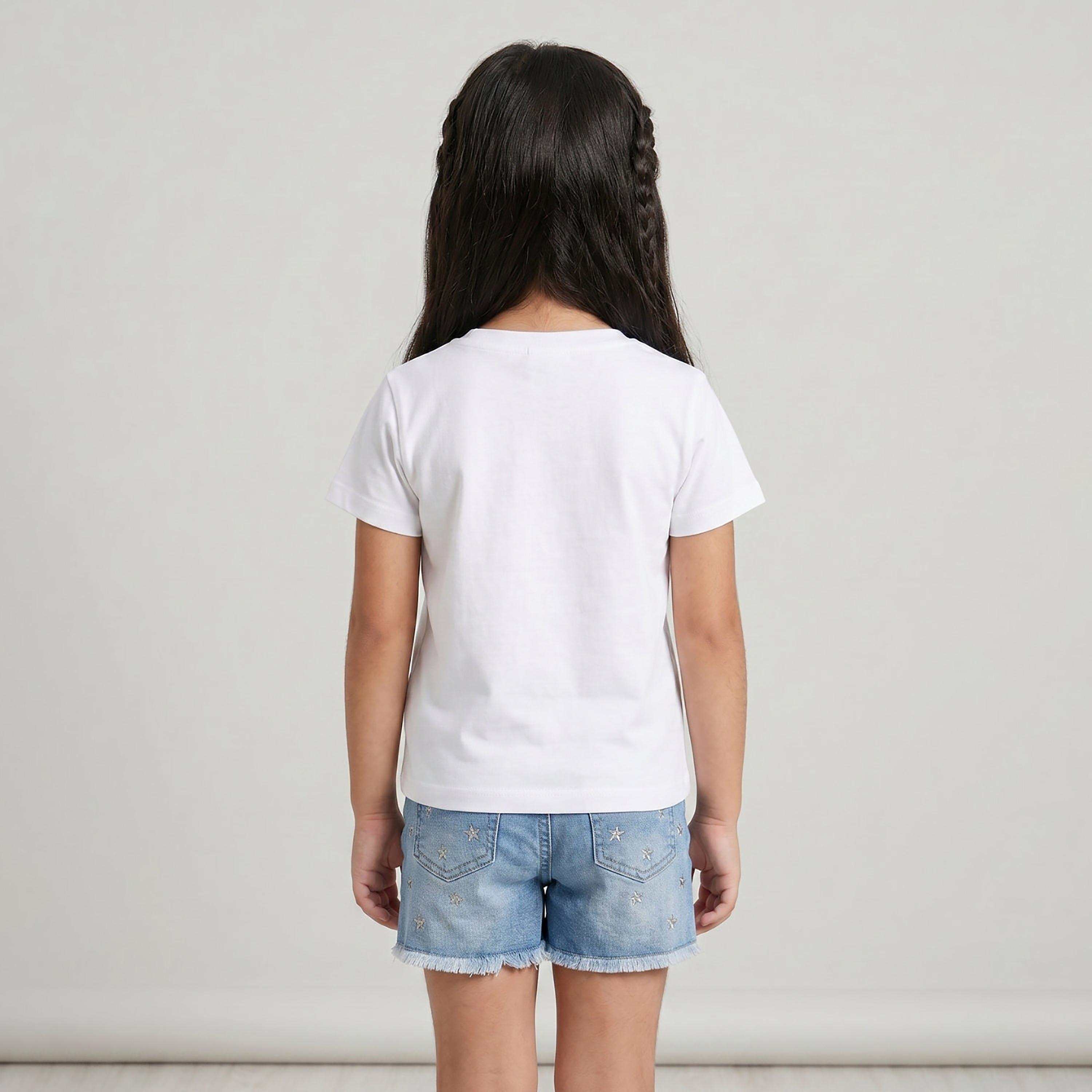 Babyqlo Short Sleeves Printed Casual T-Shirt-girls-clothing-tshirts-image-3