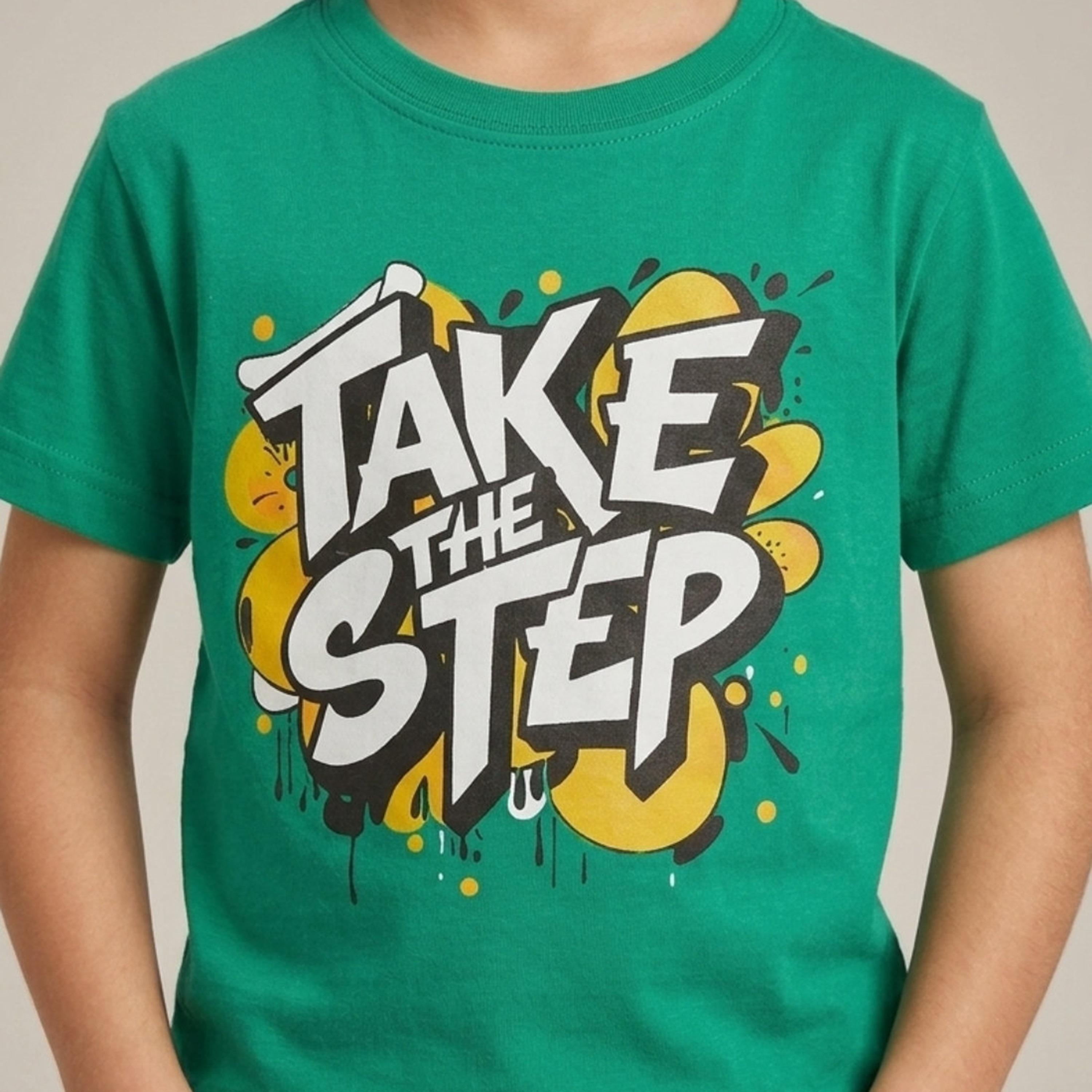 تيشيرت بطبعة شعار وقصة عادية وأكمام قصيرة من بيبيكلو-boys-clothing-tshirtsandpolos-image-5