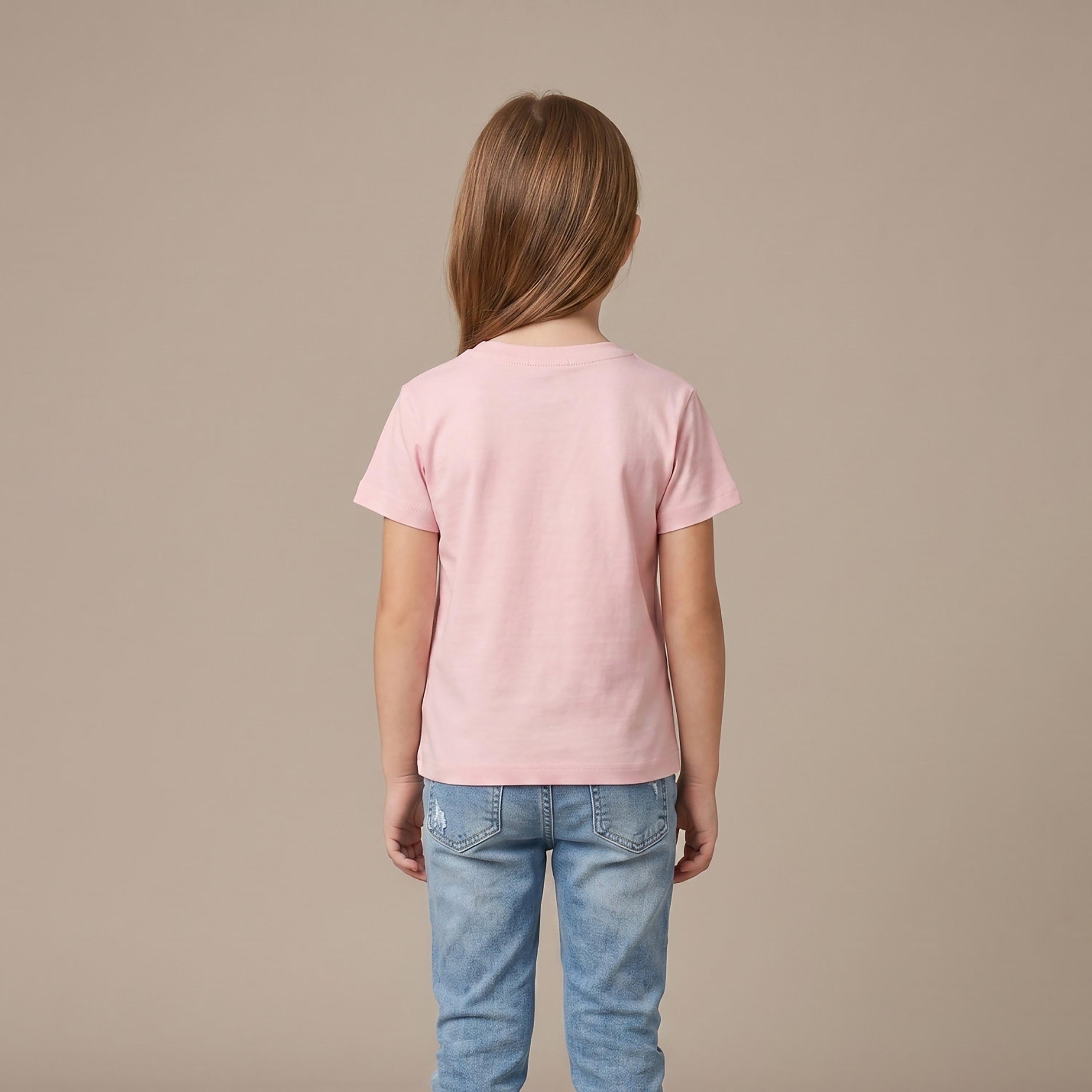 Babyqlo Short Sleeves Slogan Regular-Fit T-Shirt-girls-clothing-tshirts-image-3